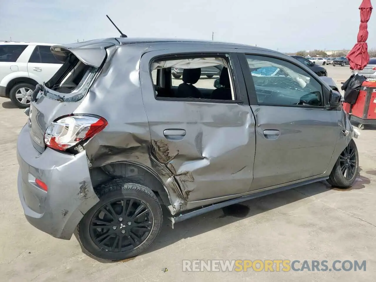 3 Фотография поврежденного автомобиля ML32A5HJ2KH016479 MITSUBISHI MIRAGE LE 2019