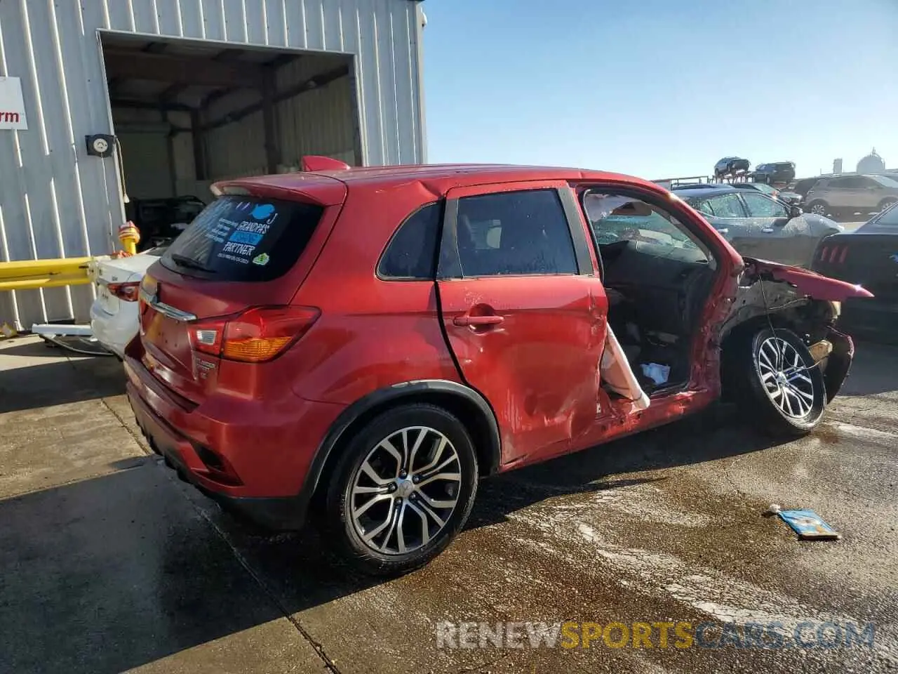 3 Photograph of a damaged car JA4AP4AU6KU013740 MITSUBISHI OUTLANDER 2019