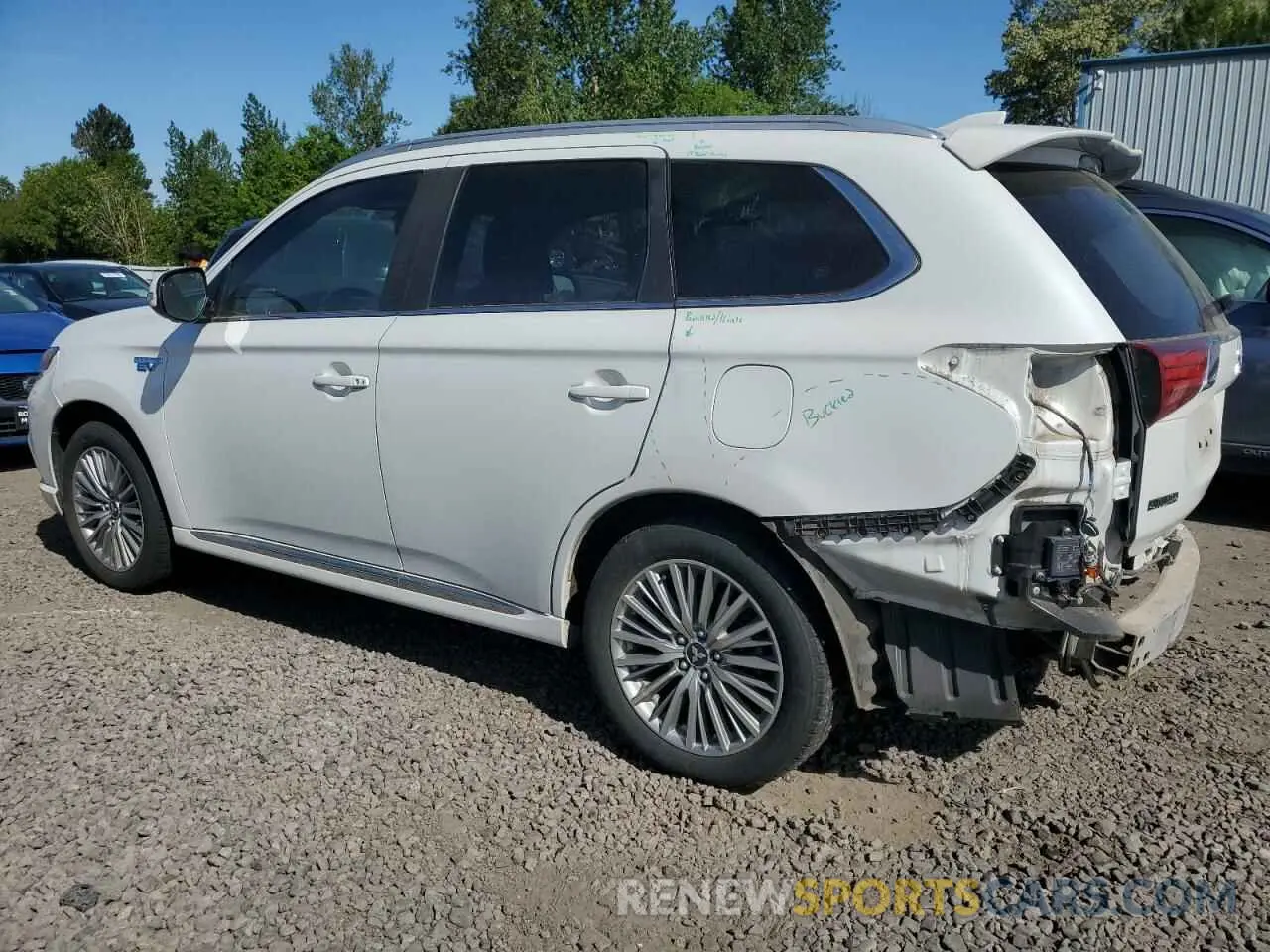 2 Photograph of a damaged car JA4J24A50KZ056349 MITSUBISHI OUTLANDER 2019