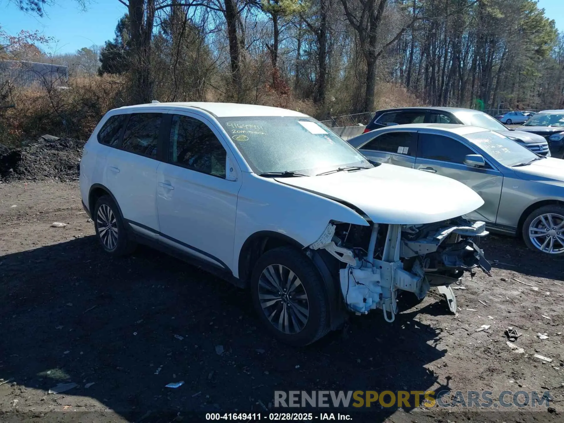1 Photograph of a damaged car JA4AD2A33LZ044887 MITSUBISHI OUTLANDER 2020