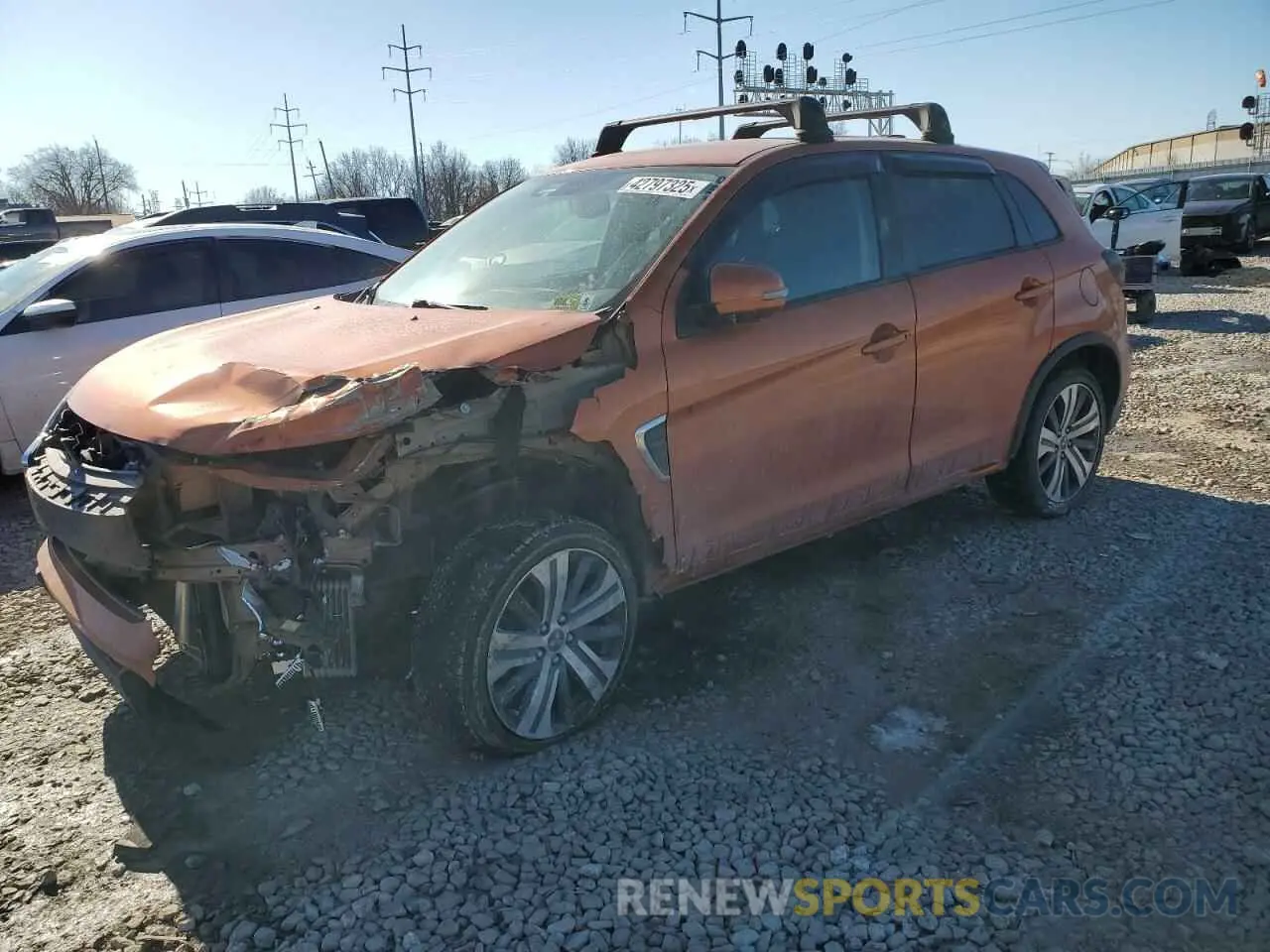 1 Photograph of a damaged car JA4AP4AU4LU019814 MITSUBISHI OUTLANDER 2020