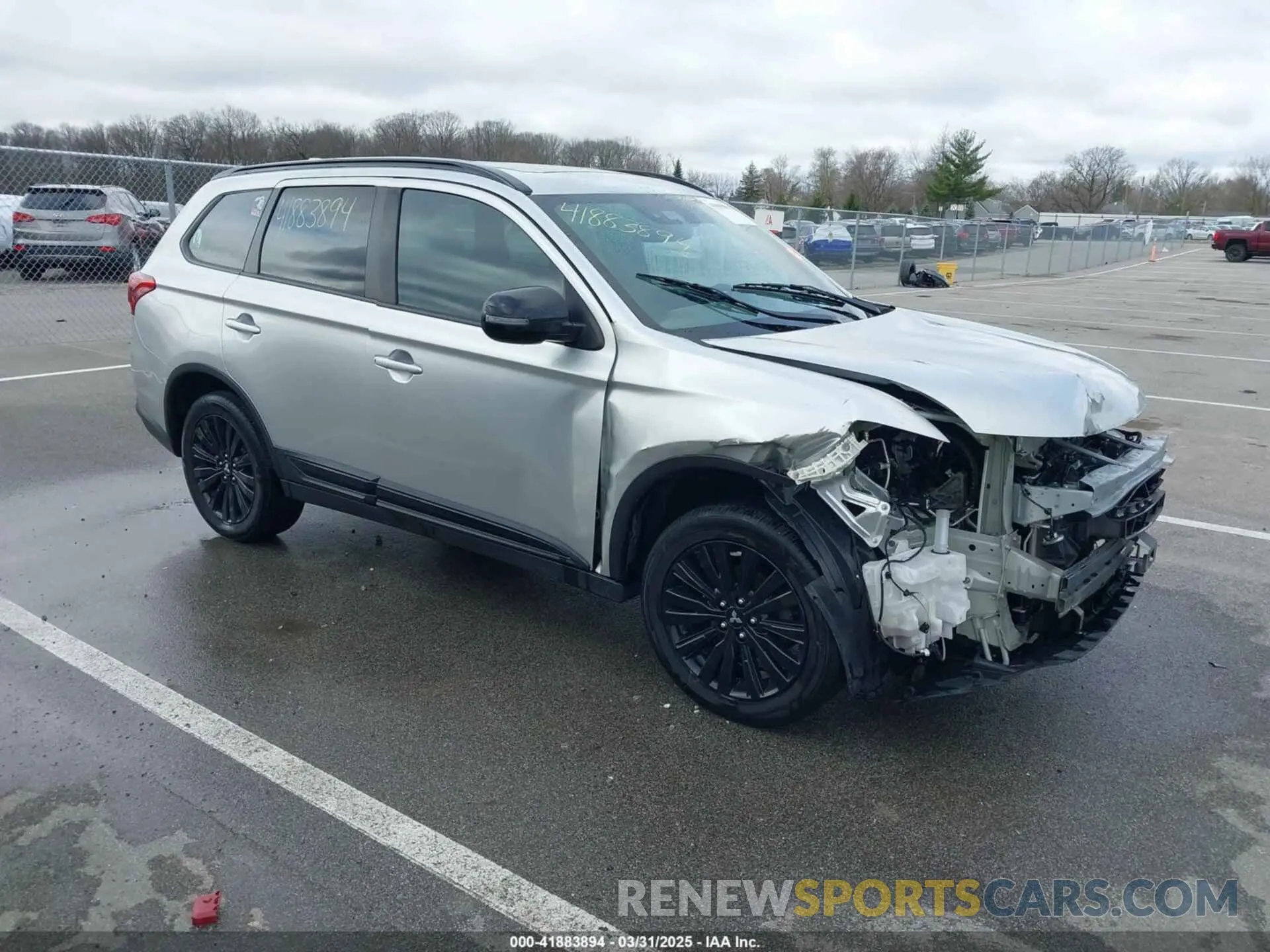 1 Photograph of a damaged car JA4AZ3A31LZ046189 MITSUBISHI OUTLANDER 2020