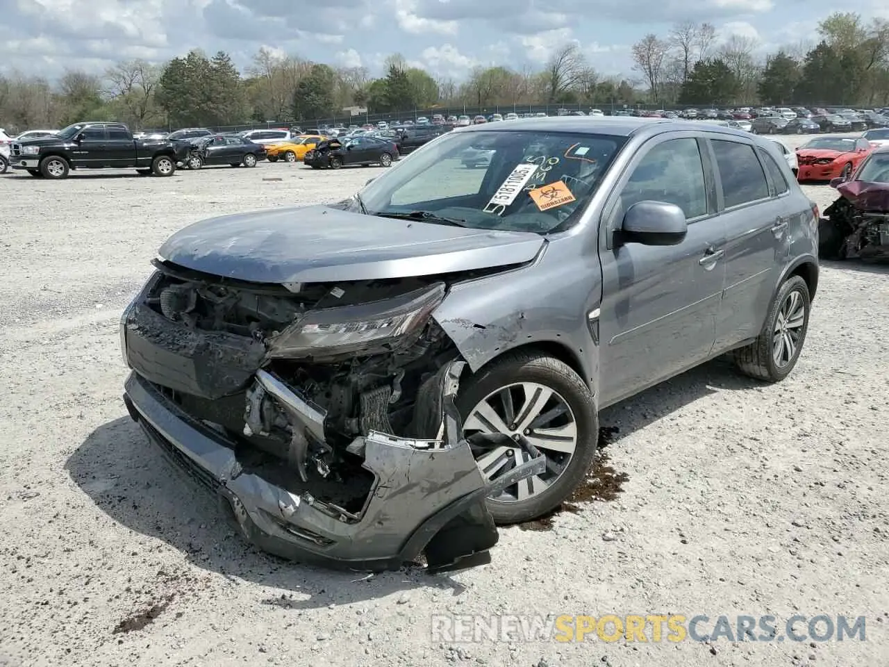 1 Photograph of a damaged car JA4APUAU4MU005834 MITSUBISHI OUTLANDER 2021
