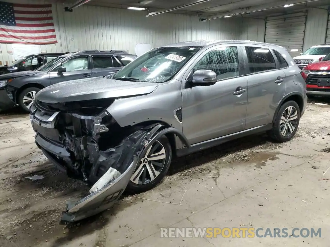 1 Фотография поврежденного автомобиля JA4APVAU9MU034025 MITSUBISHI OUTLANDER 2021