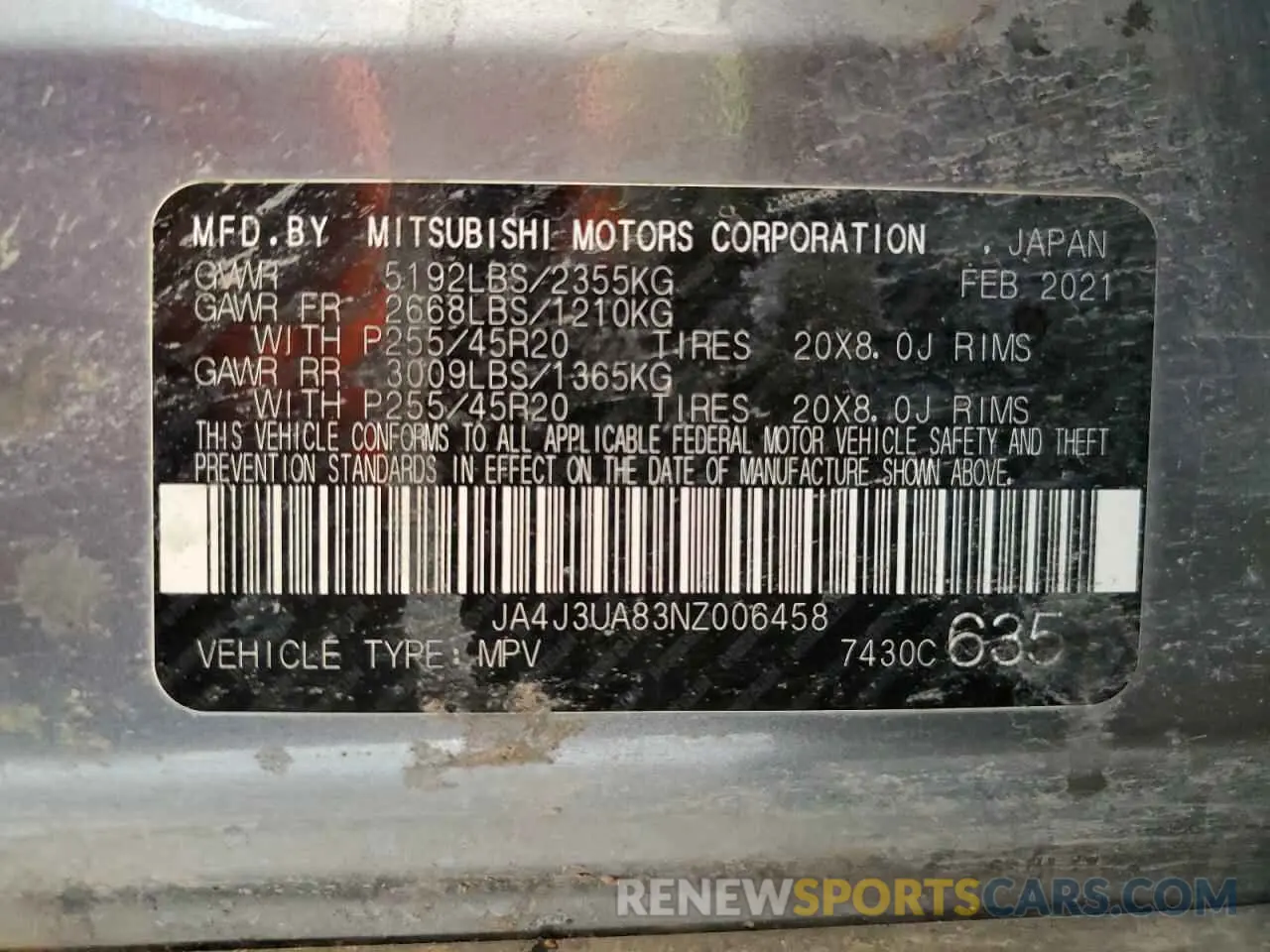 15 Фотография поврежденного автомобиля JA4J3UA83NZ006458 MITSUBISHI OUTLANDER 2022