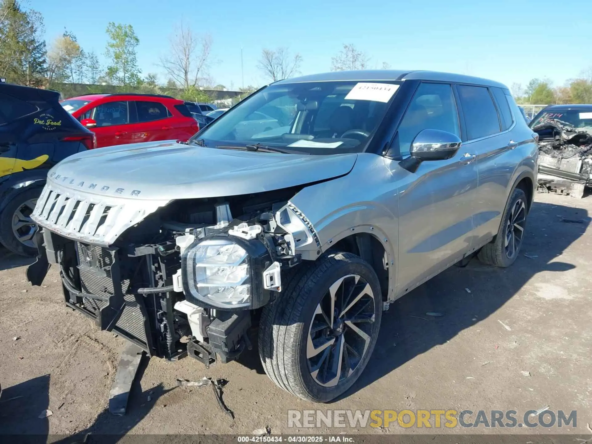2 Photograph of a damaged car JA4J3UA83NZ027438 MITSUBISHI OUTLANDER 2022