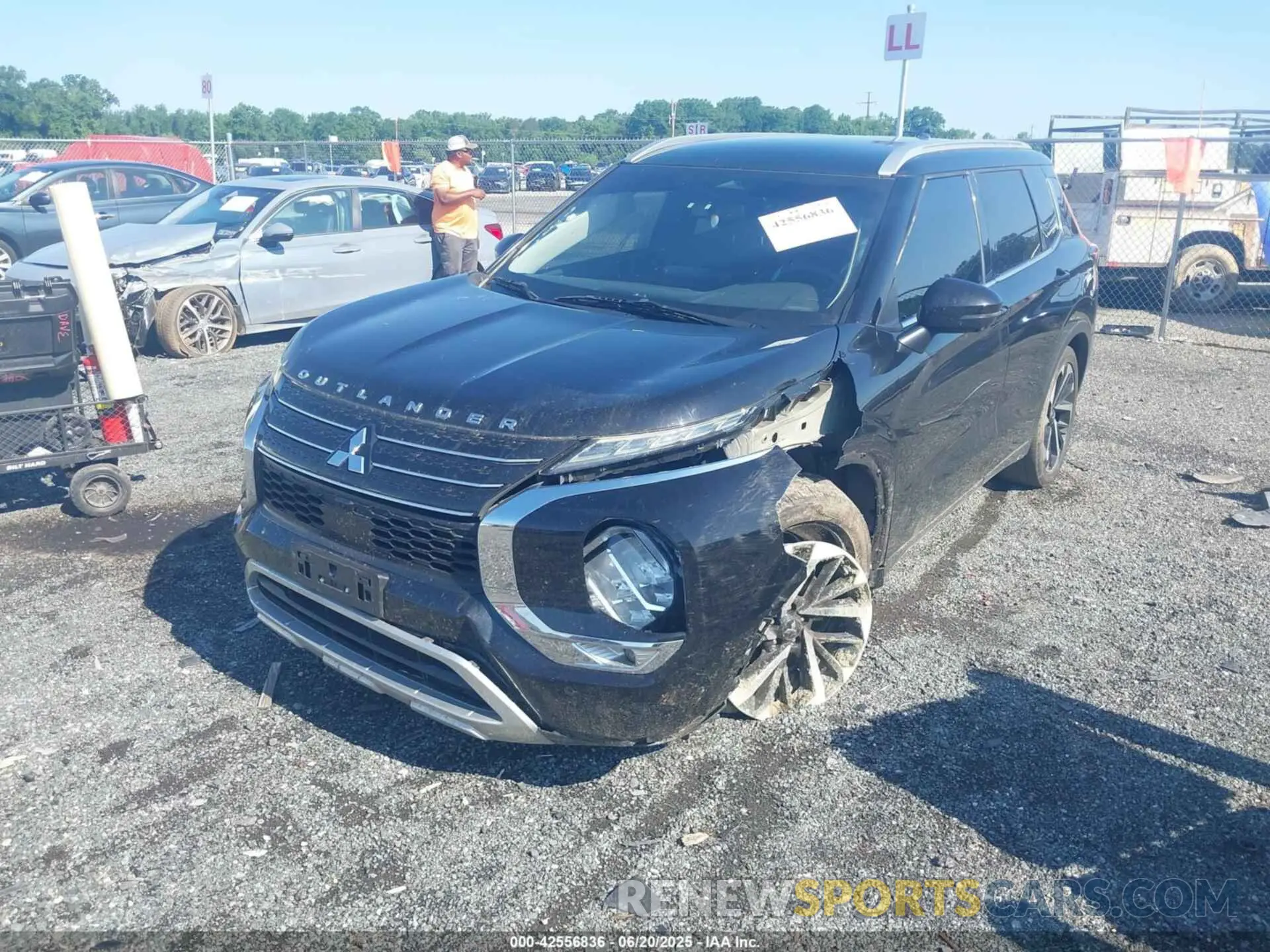 2 Фотография поврежденного автомобиля JA4J3VA89NZ059283 MITSUBISHI OUTLANDER 2022