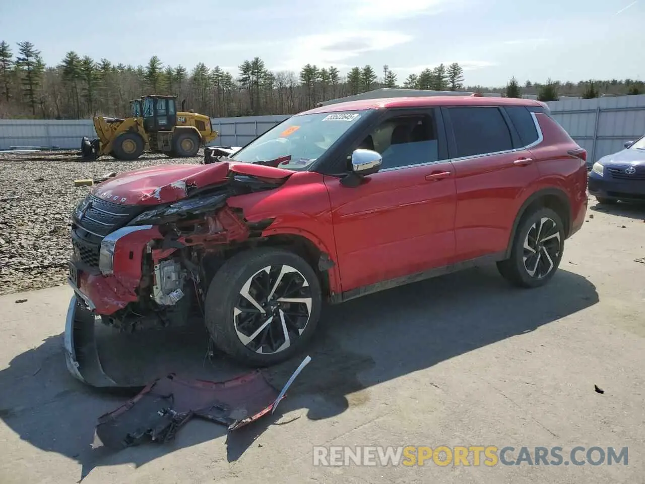 1 Photograph of a damaged car JA4J4UA87NZ030985 MITSUBISHI OUTLANDER 2022