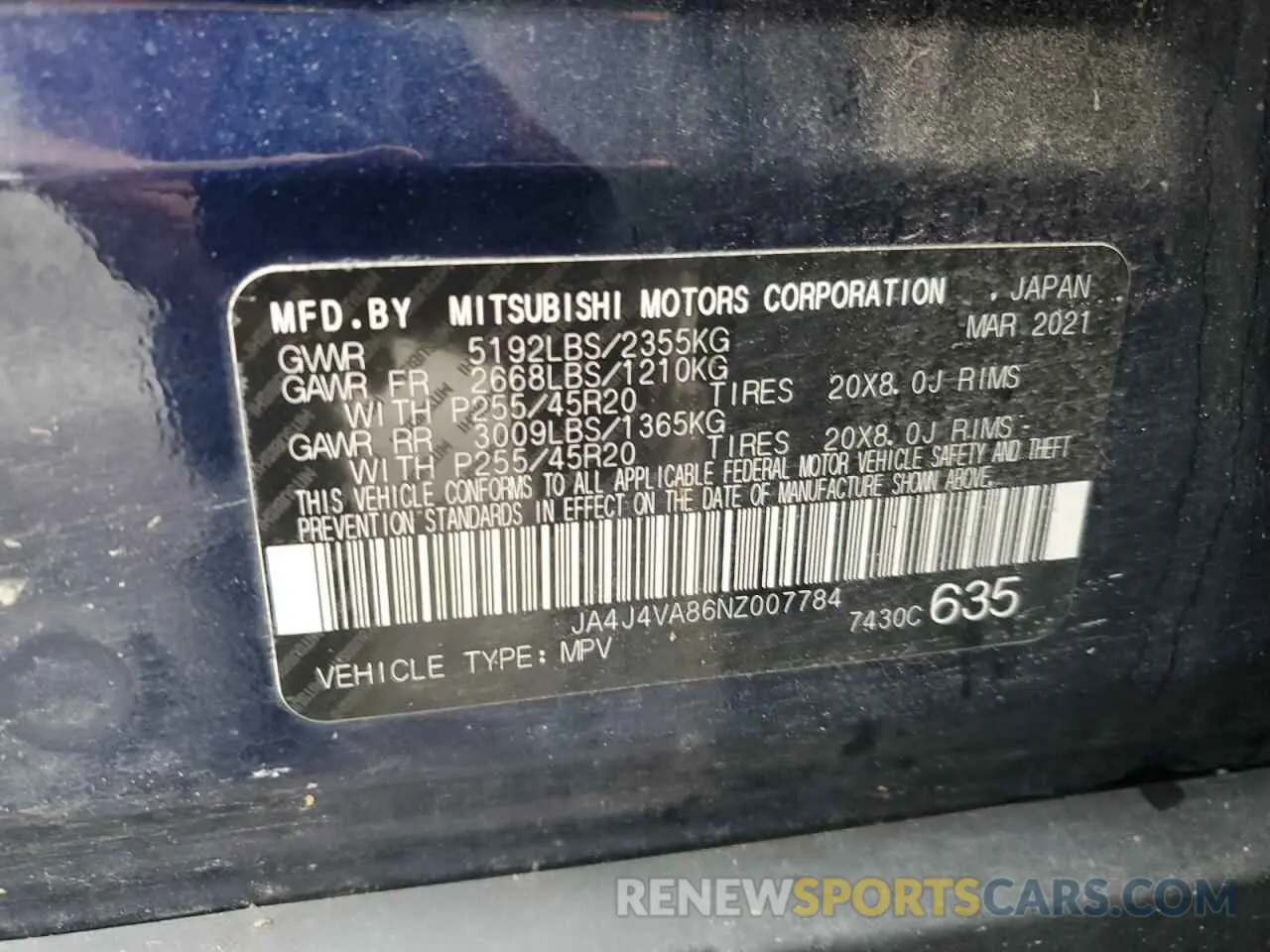 14 Фотография поврежденного автомобиля JA4J4VA86NZ007784 MITSUBISHI OUTLANDER 2022