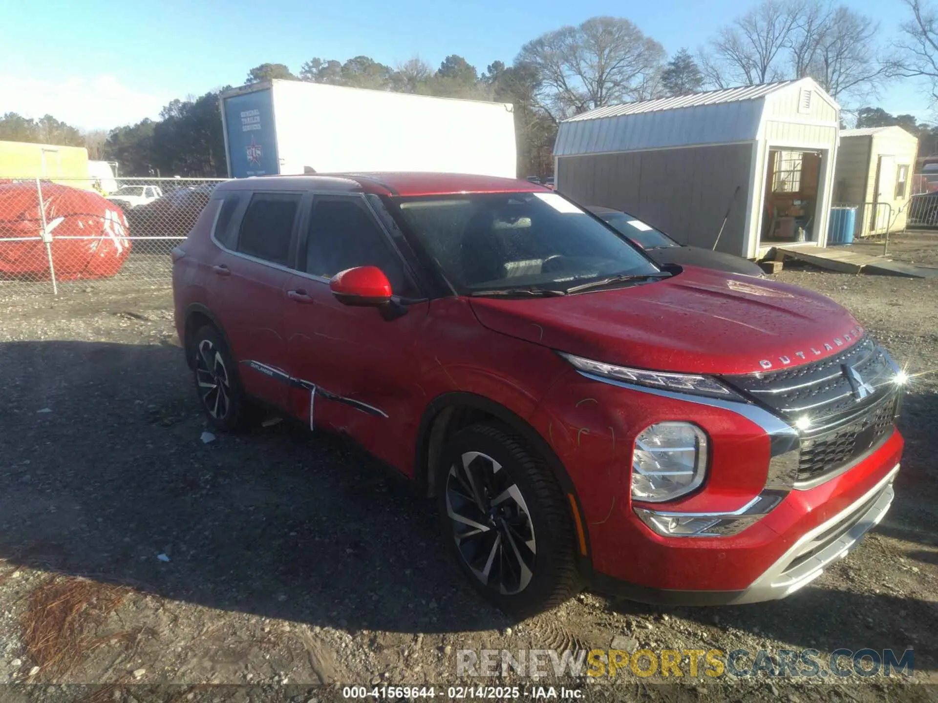 1 Photograph of a damaged car JA4J3UA87PZ045430 MITSUBISHI OUTLANDER 2023