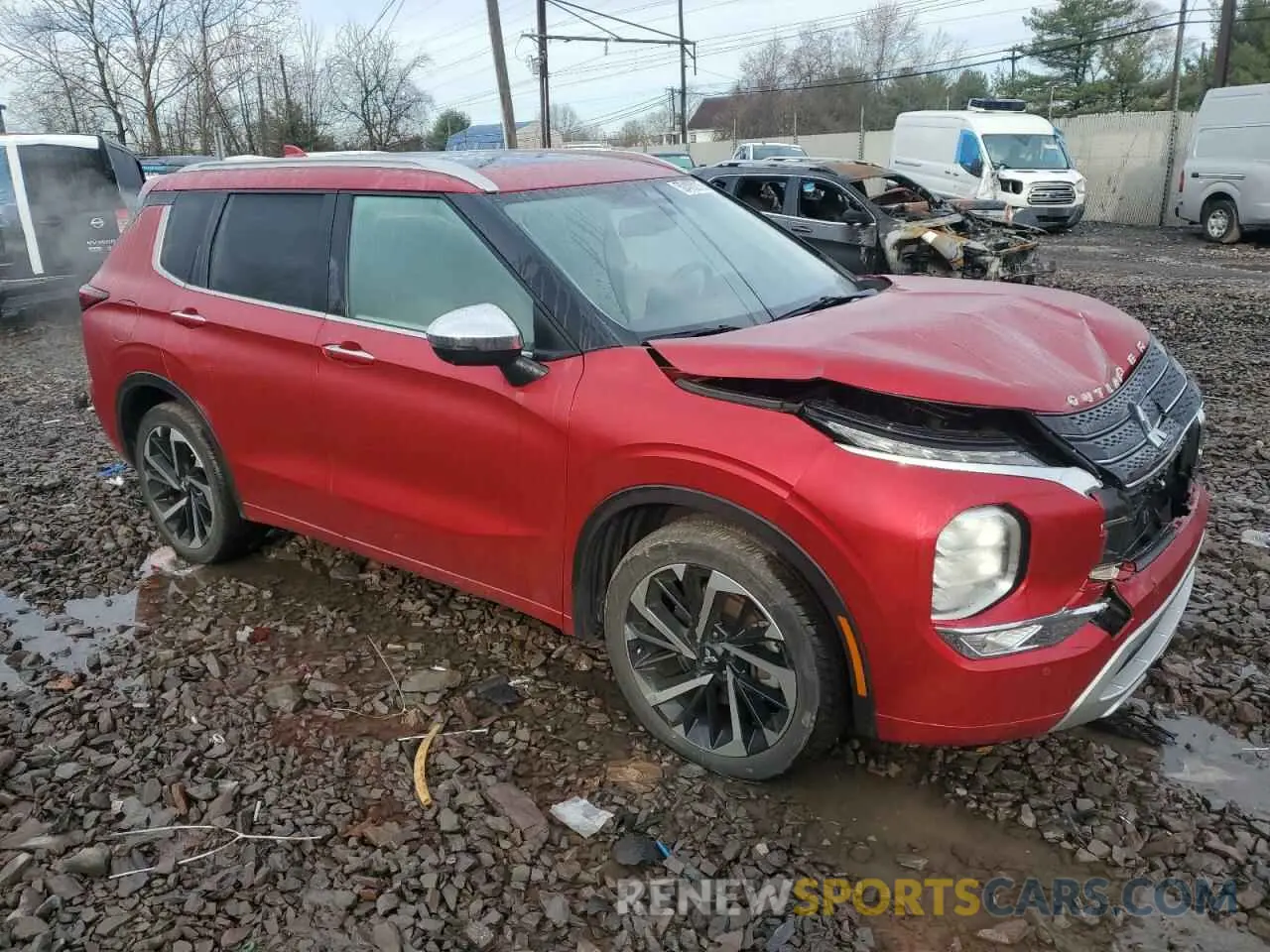 4 Фотография поврежденного автомобиля JA4J3VA85PZ006986 MITSUBISHI OUTLANDER 2023