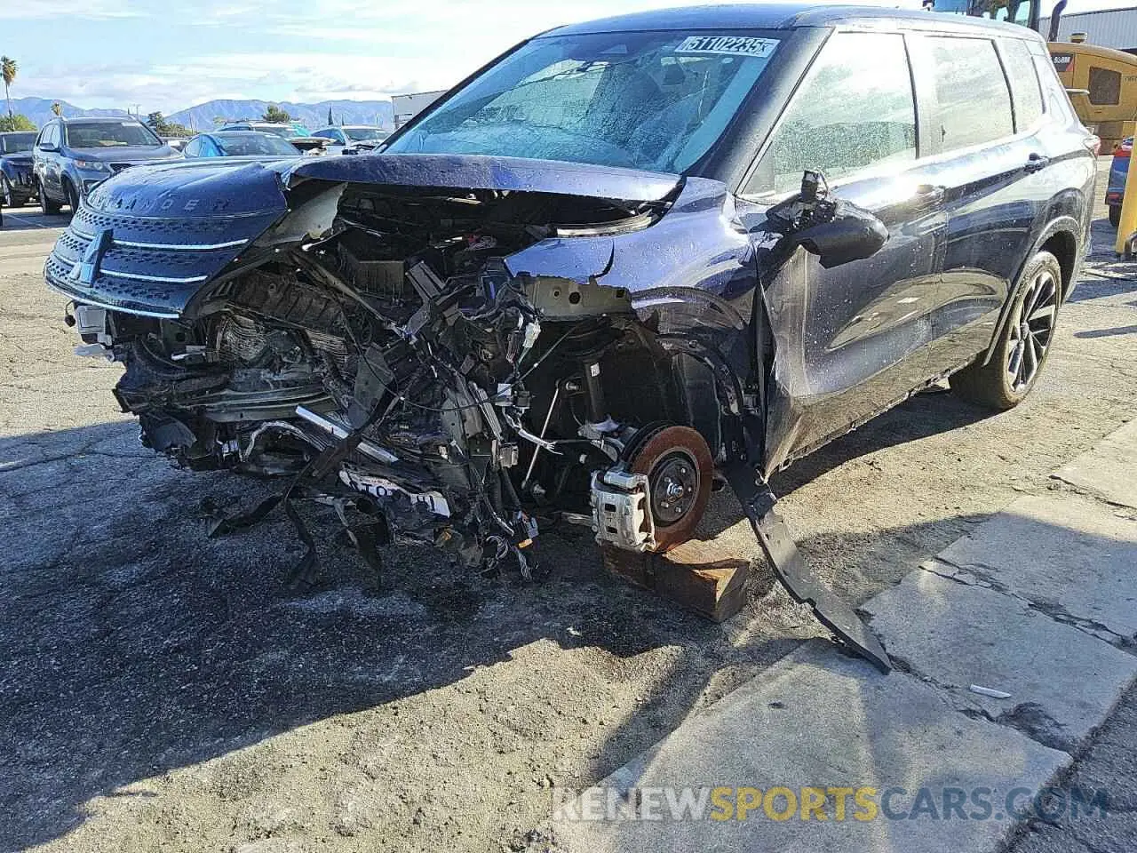 1 Photograph of a damaged car JA4J3VA8XRZ009191 MITSUBISHI OUTLANDER 2024