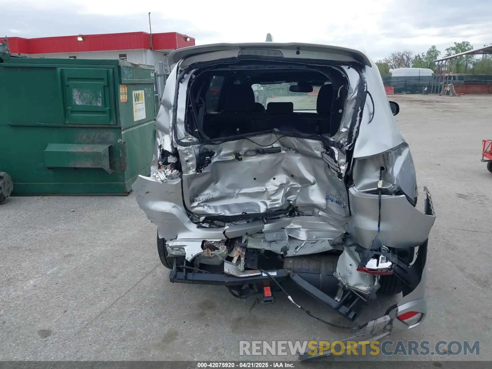 16 Photograph of a damaged car JA4J24A54KZ047069 MITSUBISHI OUTLANDER PHEV 2019