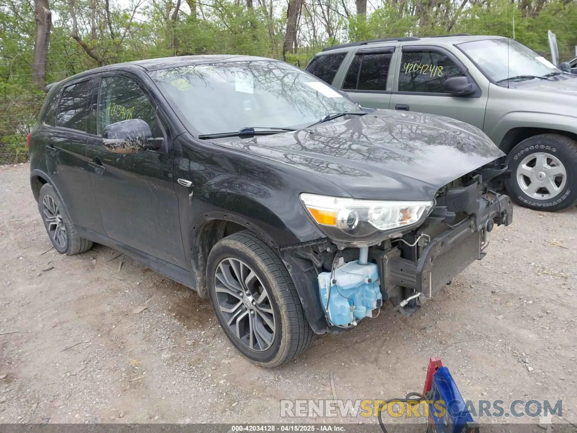 1 Photograph of a damaged car JA4AP3AU0KU019432 MITSUBISHI OUTLANDER SPORT 2019