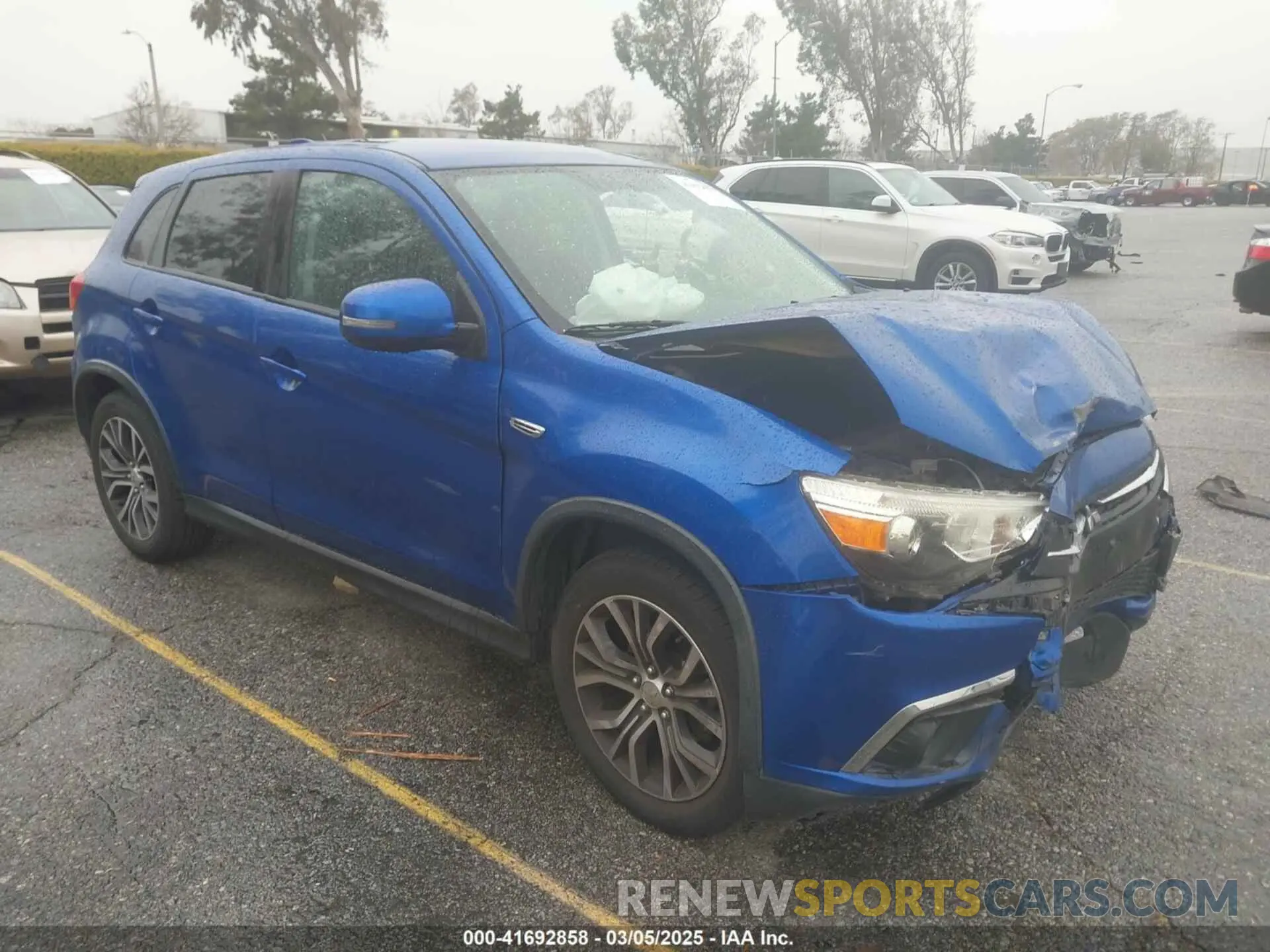 1 Photograph of a damaged car JA4AP3AU6KU002392 MITSUBISHI OUTLANDER SPORT 2019