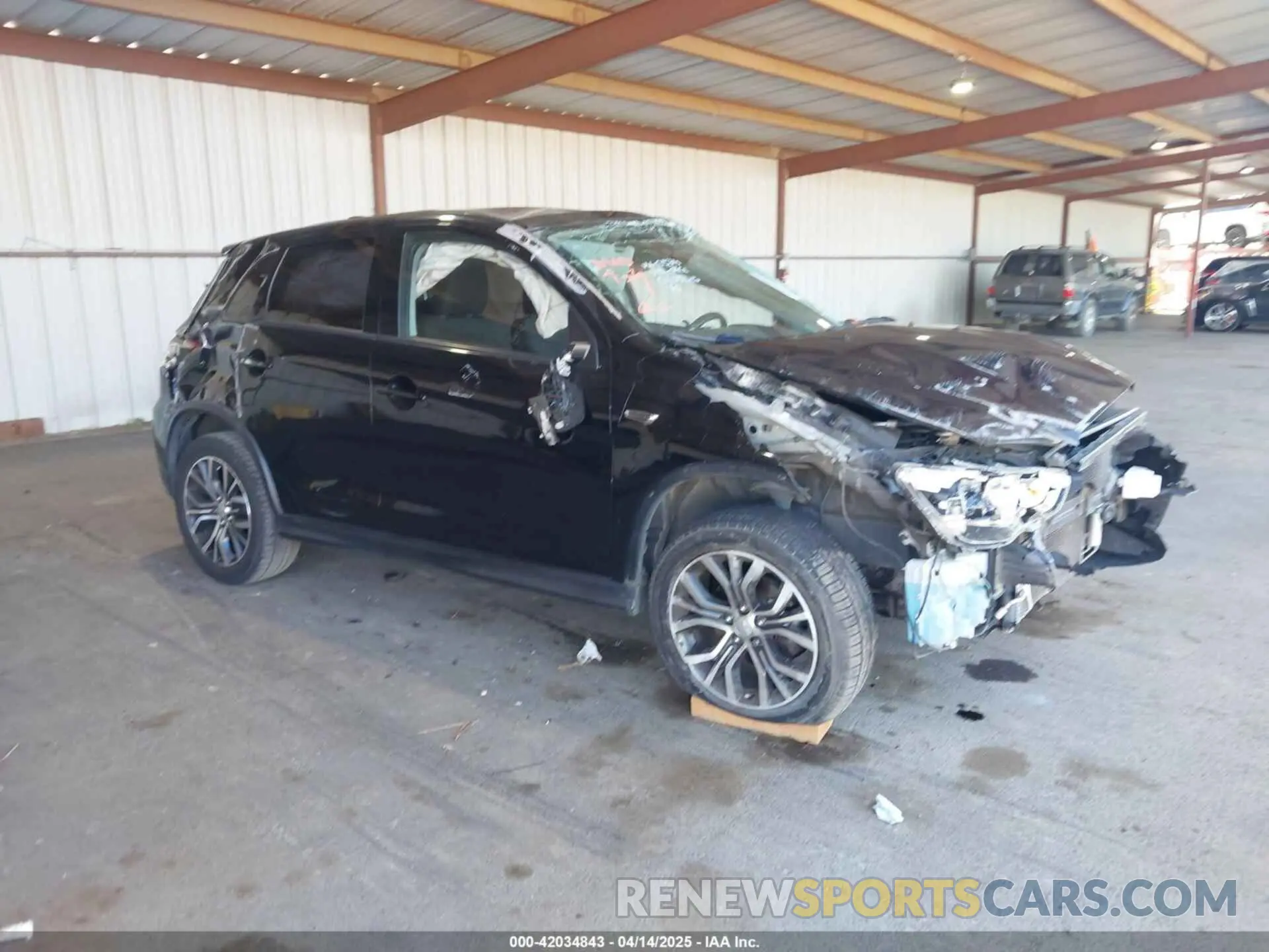 1 Photograph of a damaged car JA4AP3AU6KU013215 MITSUBISHI OUTLANDER SPORT 2019