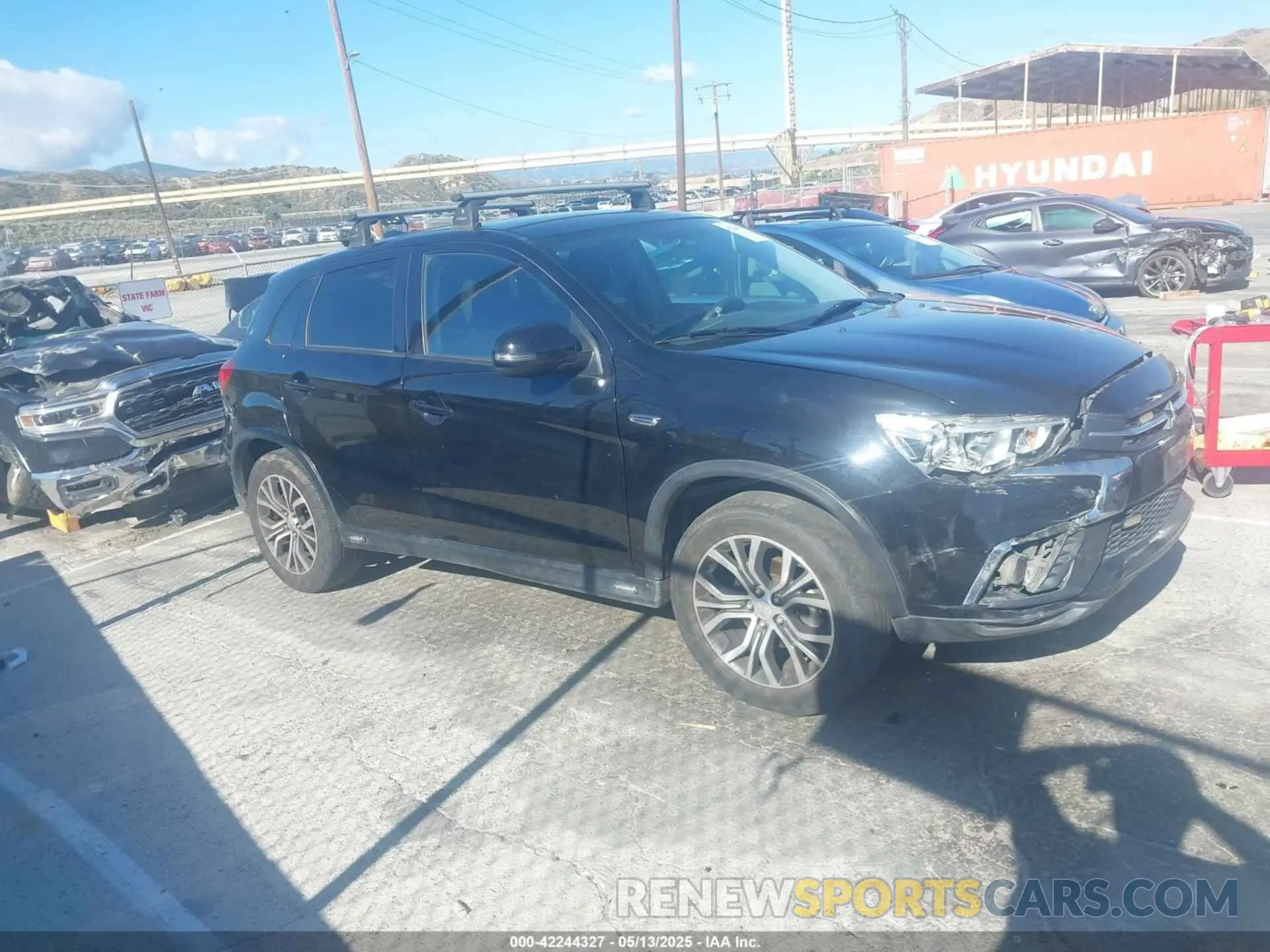 1 Photograph of a damaged car JA4AP3AU7KU021503 MITSUBISHI OUTLANDER SPORT 2019