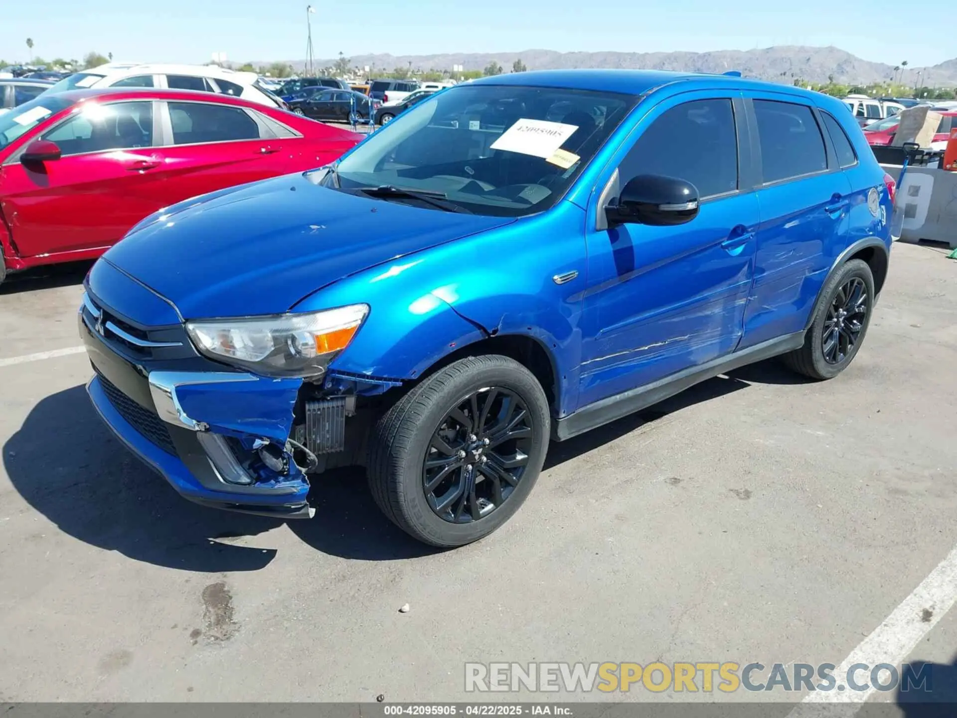 2 Photograph of a damaged car JA4AP3AU8KU025396 MITSUBISHI OUTLANDER SPORT 2019