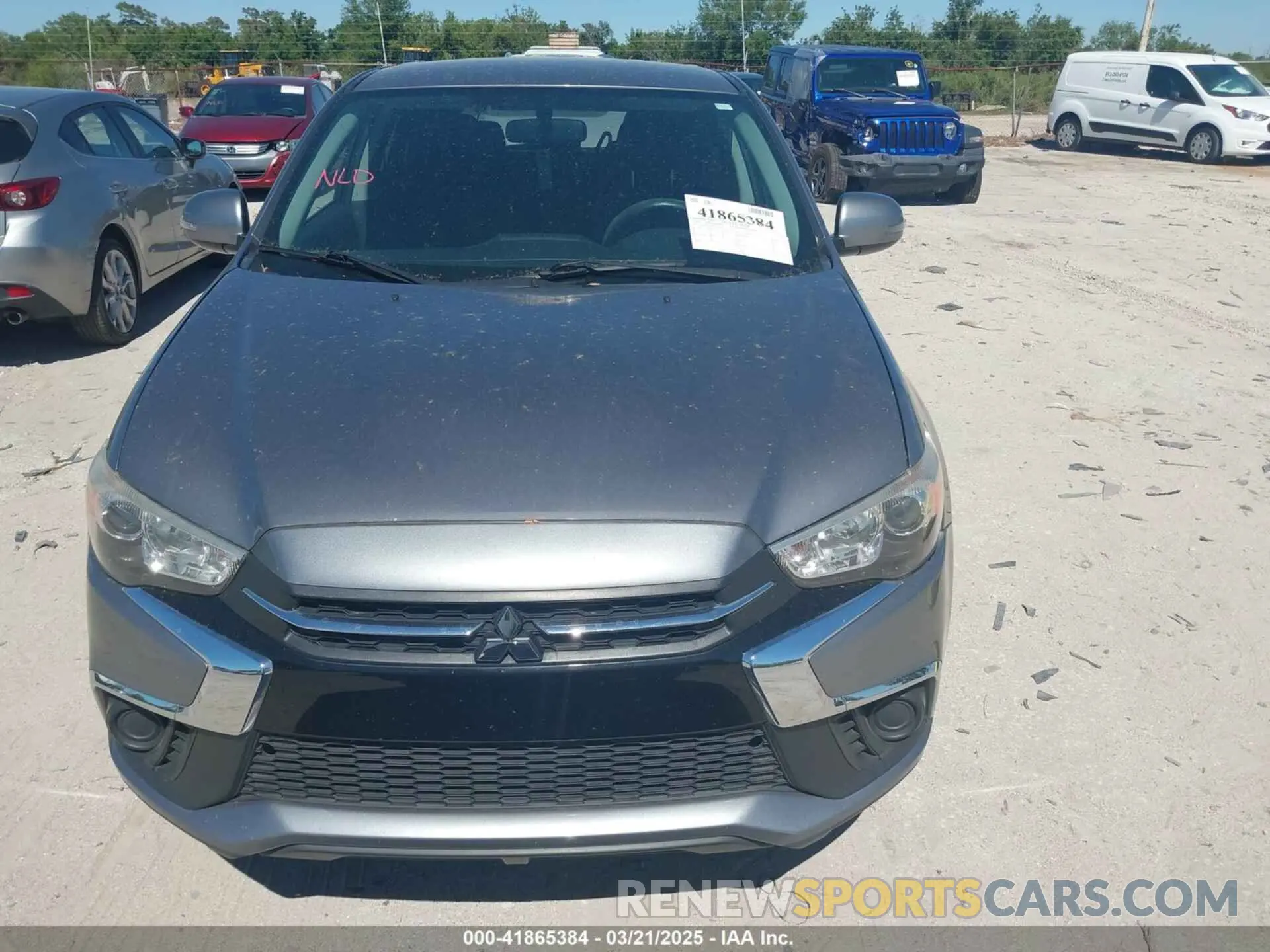 6 Photograph of a damaged car JA4AP3AUXKU028672 MITSUBISHI OUTLANDER SPORT 2019
