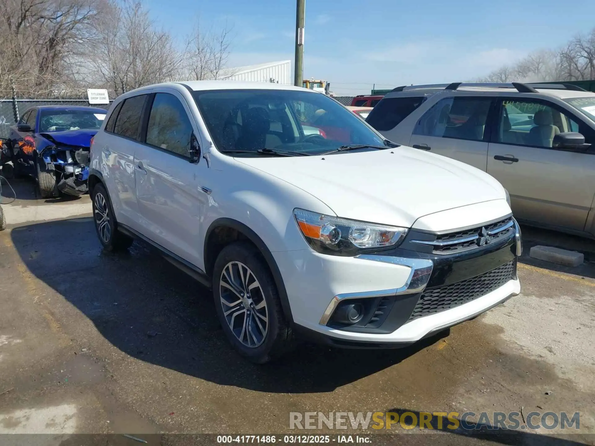 1 Photograph of a damaged car JA4AR3AU4KU023820 MITSUBISHI OUTLANDER SPORT 2019