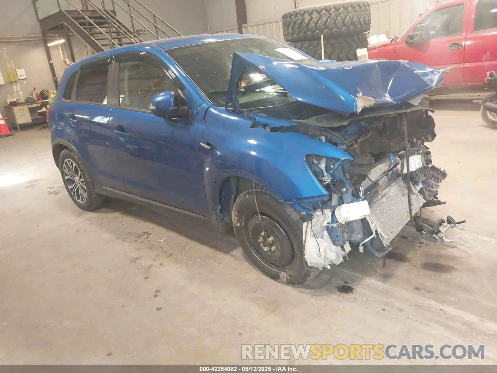 1 Photograph of a damaged car JA4AR3AU6KU033202 MITSUBISHI OUTLANDER SPORT 2019