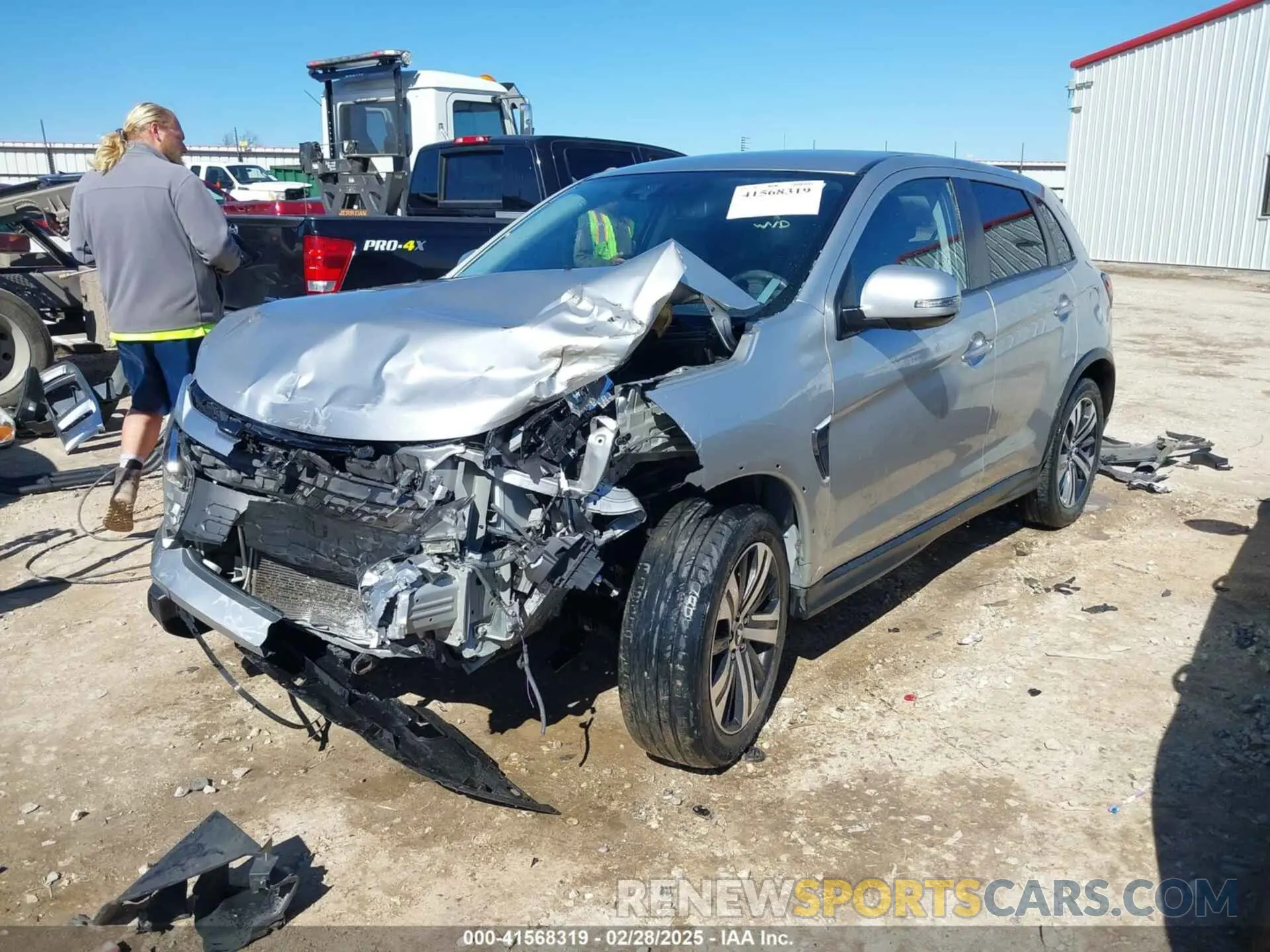 2 Photograph of a damaged car JA4AR3AU6LU019365 MITSUBISHI OUTLANDER SPORT 2020
