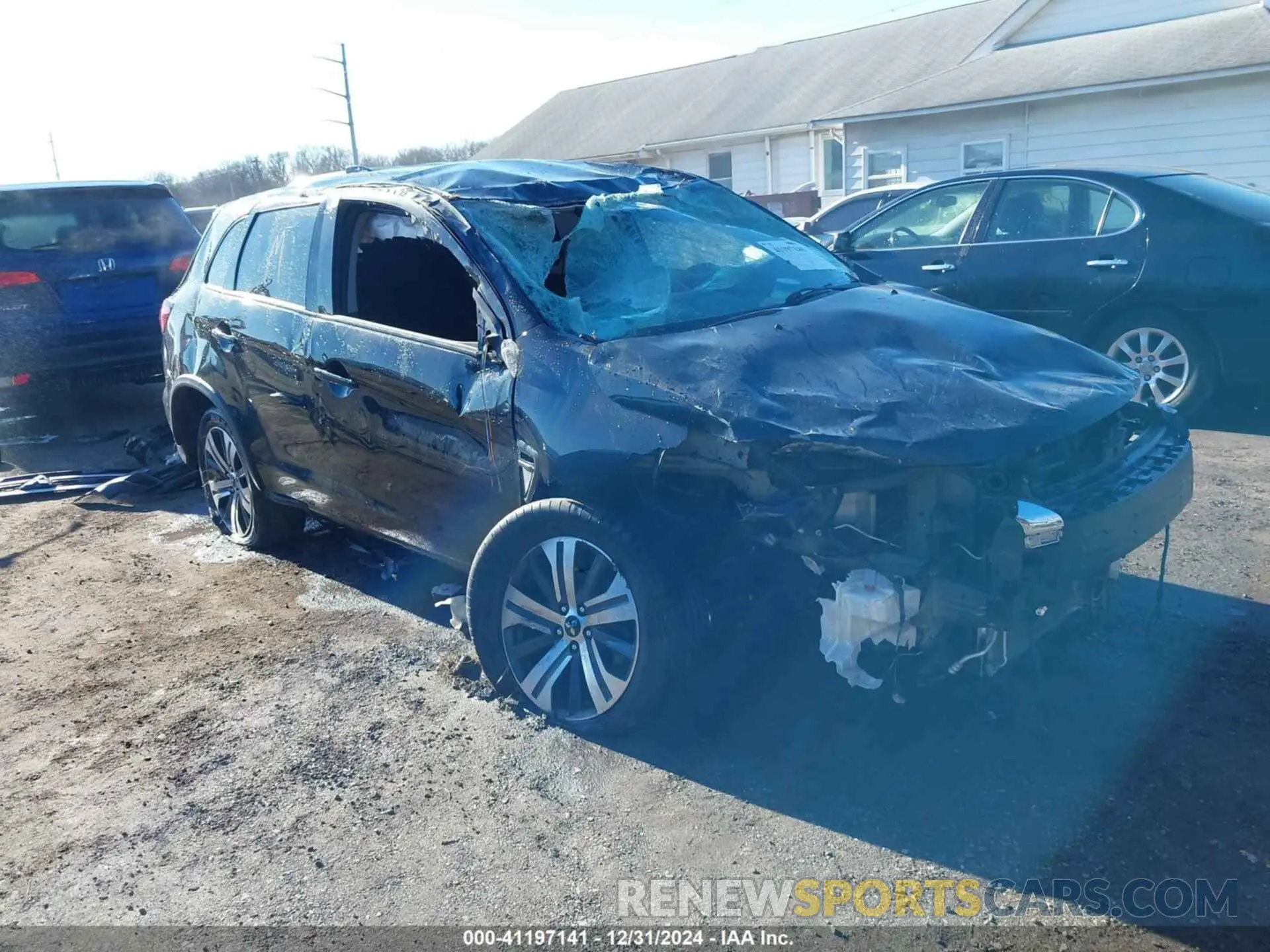 1 Photograph of a damaged car JA4APUAU0MU032545 MITSUBISHI OUTLANDER SPORT 2021