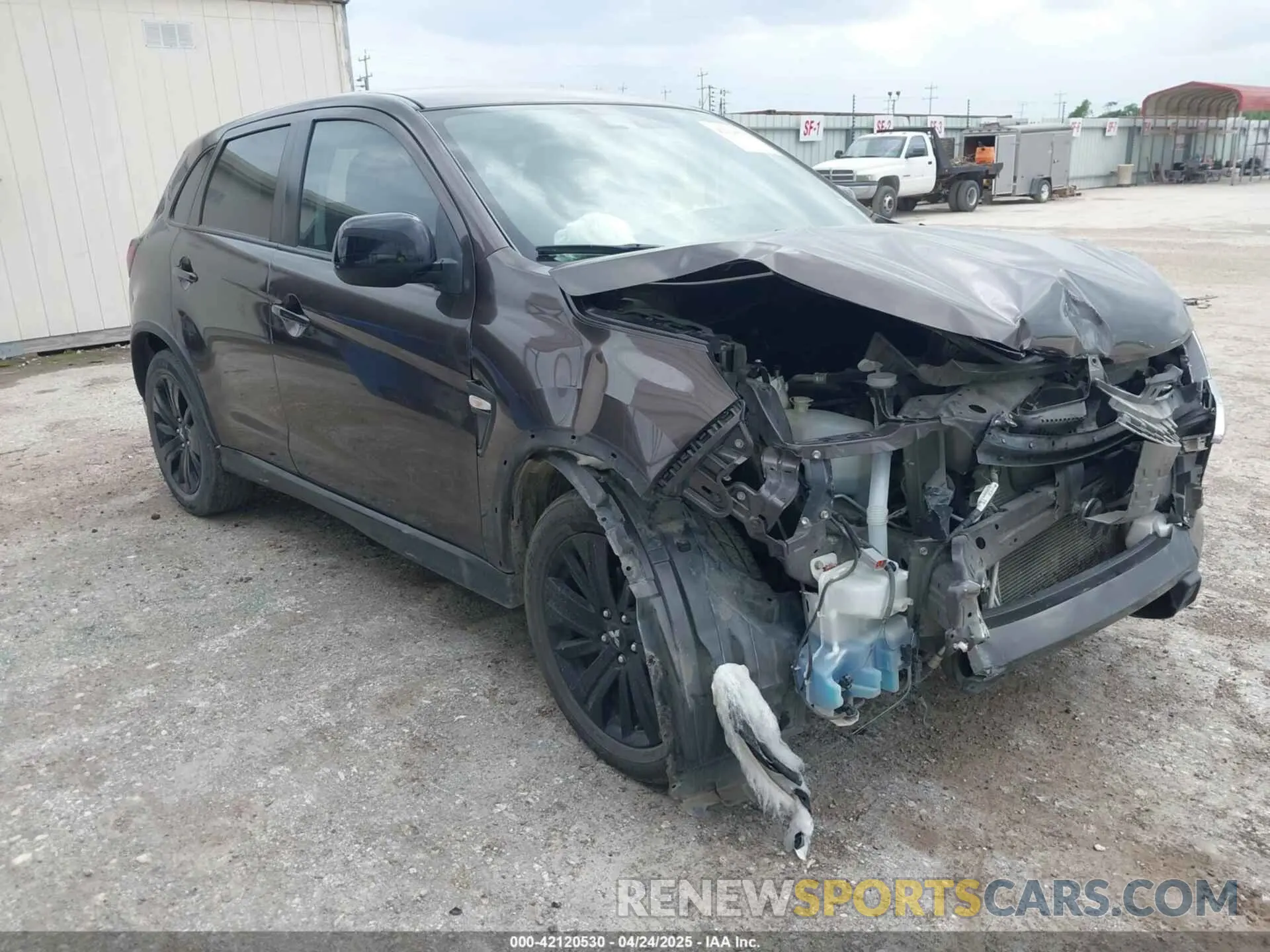 1 Photograph of a damaged car JA4APUAU3MU008434 MITSUBISHI OUTLANDER SPORT 2021