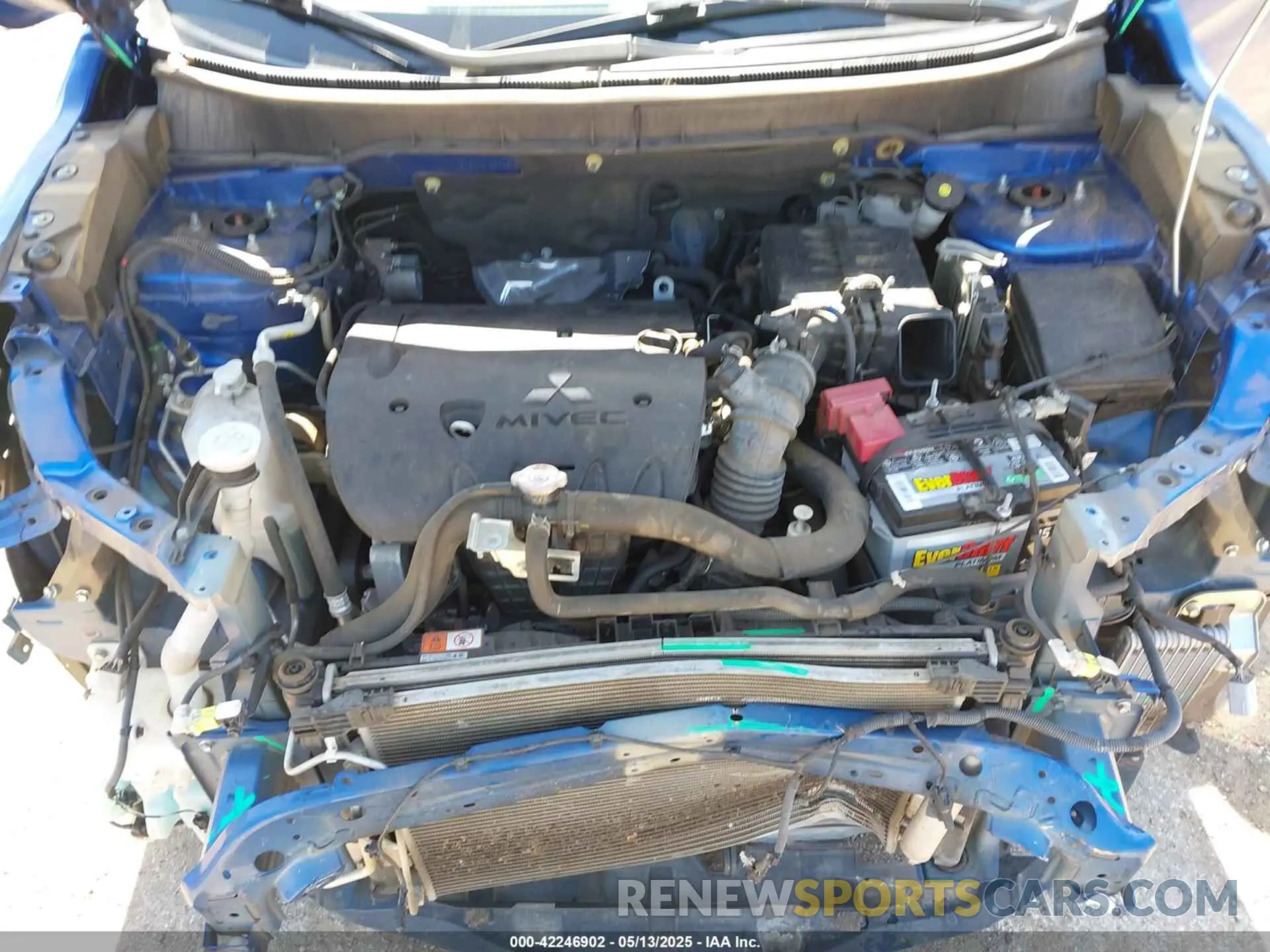 10 Photograph of a damaged car JA4APUAU9MU023925 MITSUBISHI OUTLANDER SPORT 2021