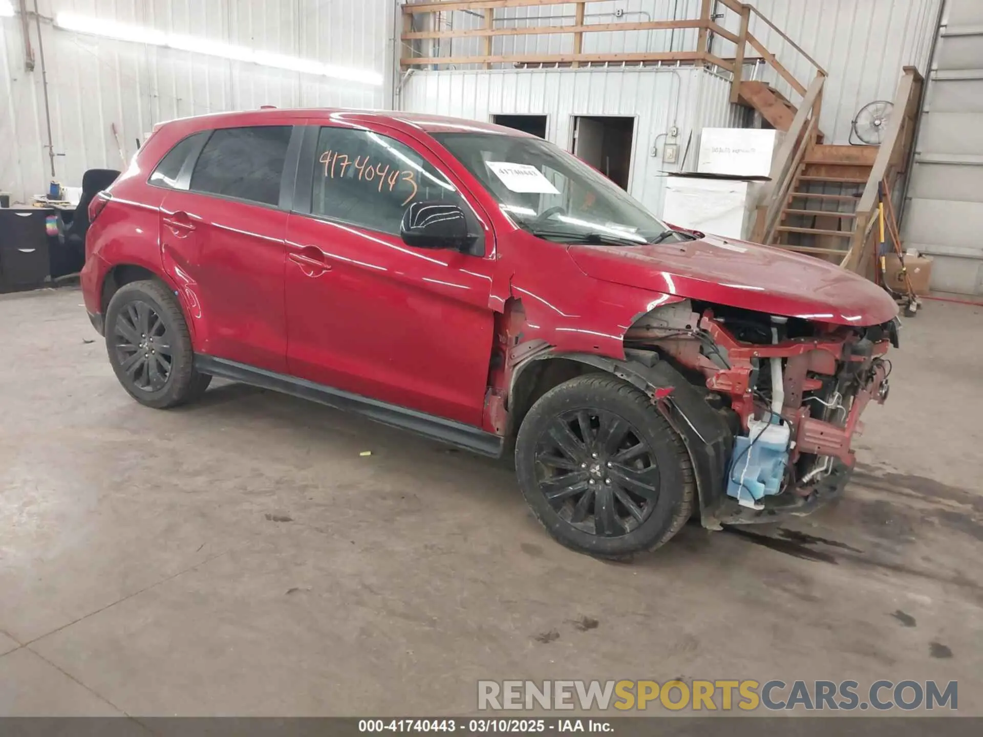 1 Фотография поврежденного автомобиля JA4ARUAU1MU001234 MITSUBISHI OUTLANDER SPORT 2021