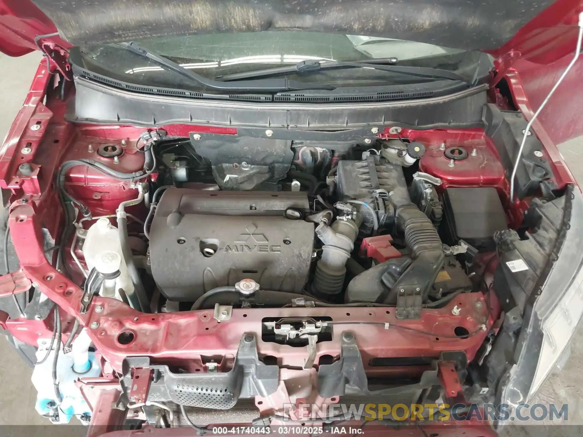 10 Фотография поврежденного автомобиля JA4ARUAU1MU001234 MITSUBISHI OUTLANDER SPORT 2021
