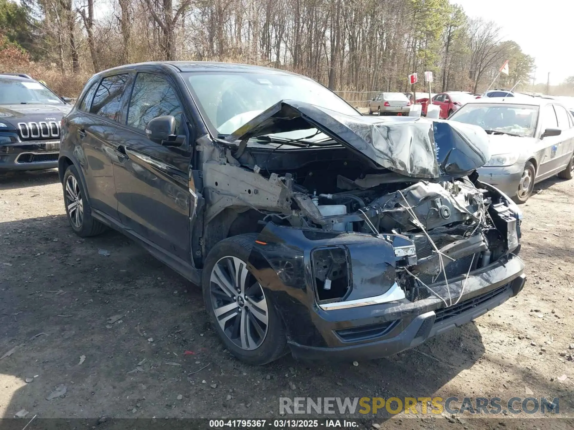 1 Фотография поврежденного автомобиля JA4ARUAU2MU018656 MITSUBISHI OUTLANDER SPORT 2021