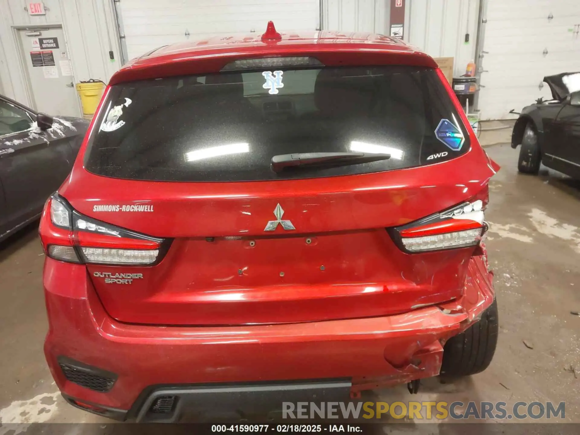 16 Photograph of a damaged car JA4ARUAU6MU020734 MITSUBISHI OUTLANDER SPORT 2021