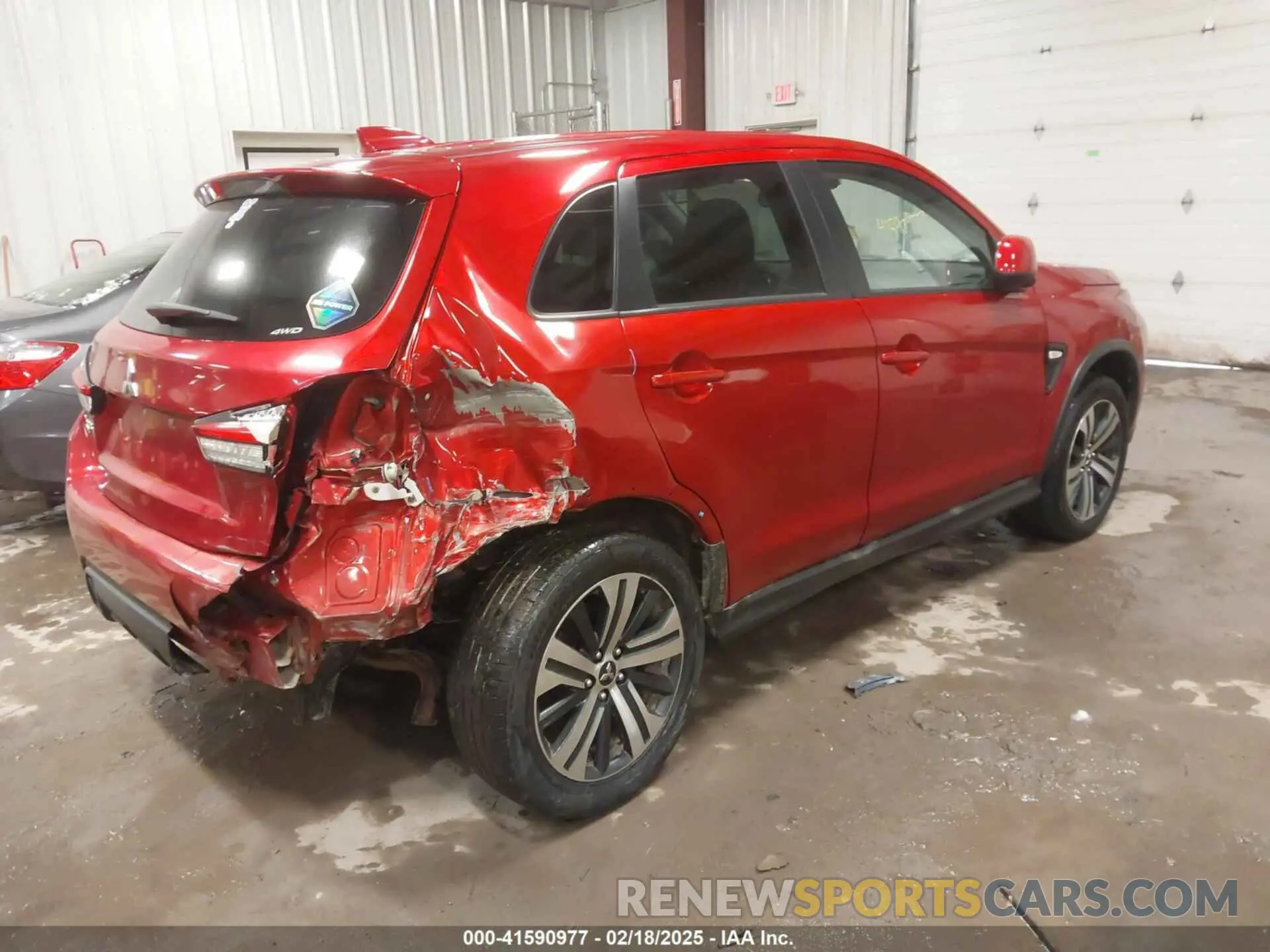 4 Photograph of a damaged car JA4ARUAU6MU020734 MITSUBISHI OUTLANDER SPORT 2021