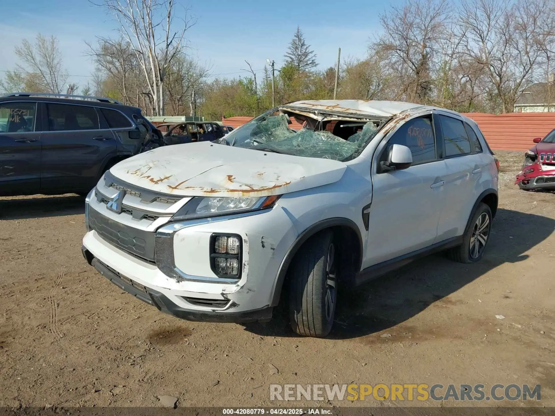 2 Photograph of a damaged car JA4APUAU6NU004461 MITSUBISHI OUTLANDER SPORT 2022