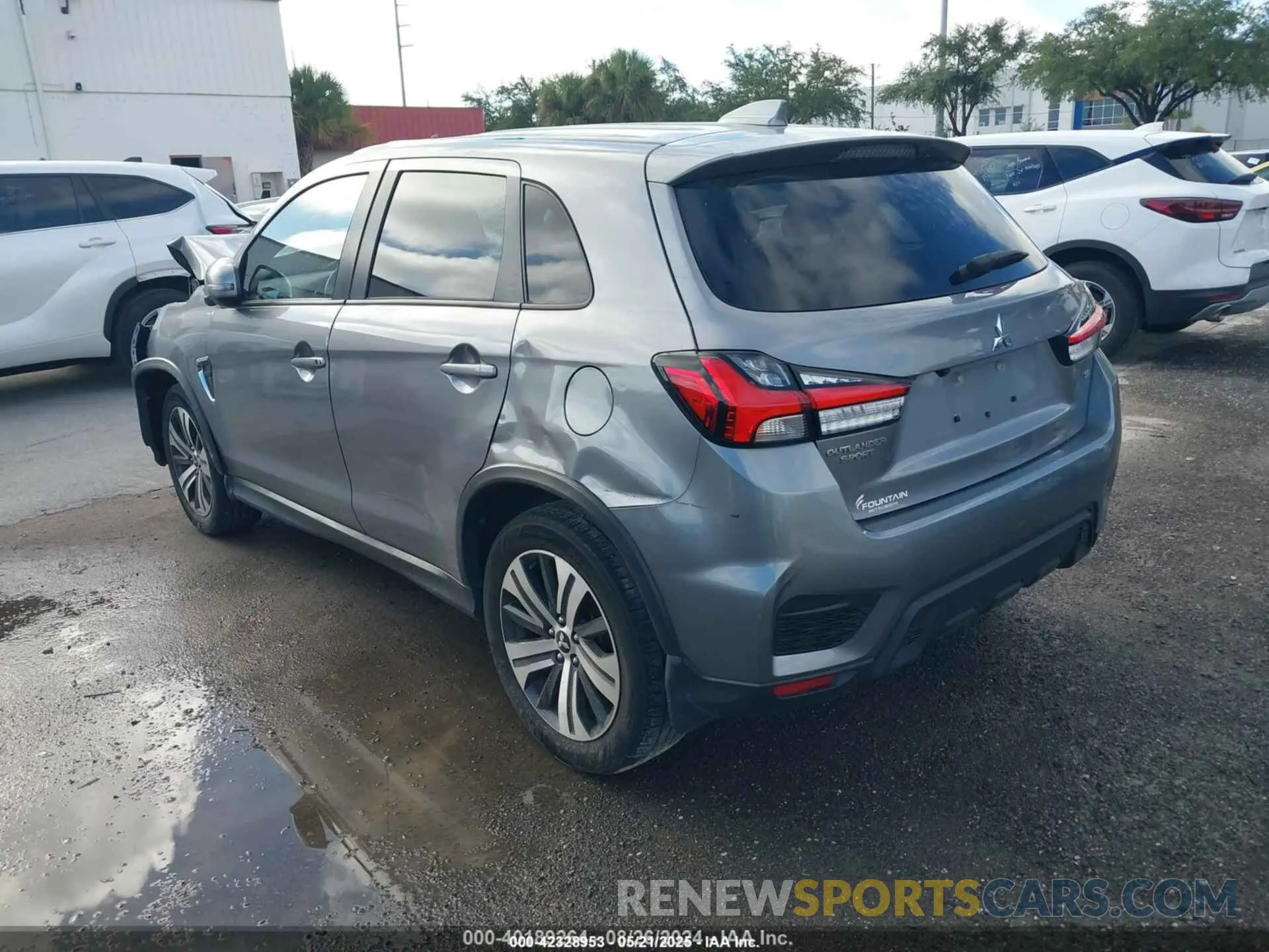 3 Photograph of a damaged car JA4APVAU9NU000233 MITSUBISHI OUTLANDER SPORT 2022
