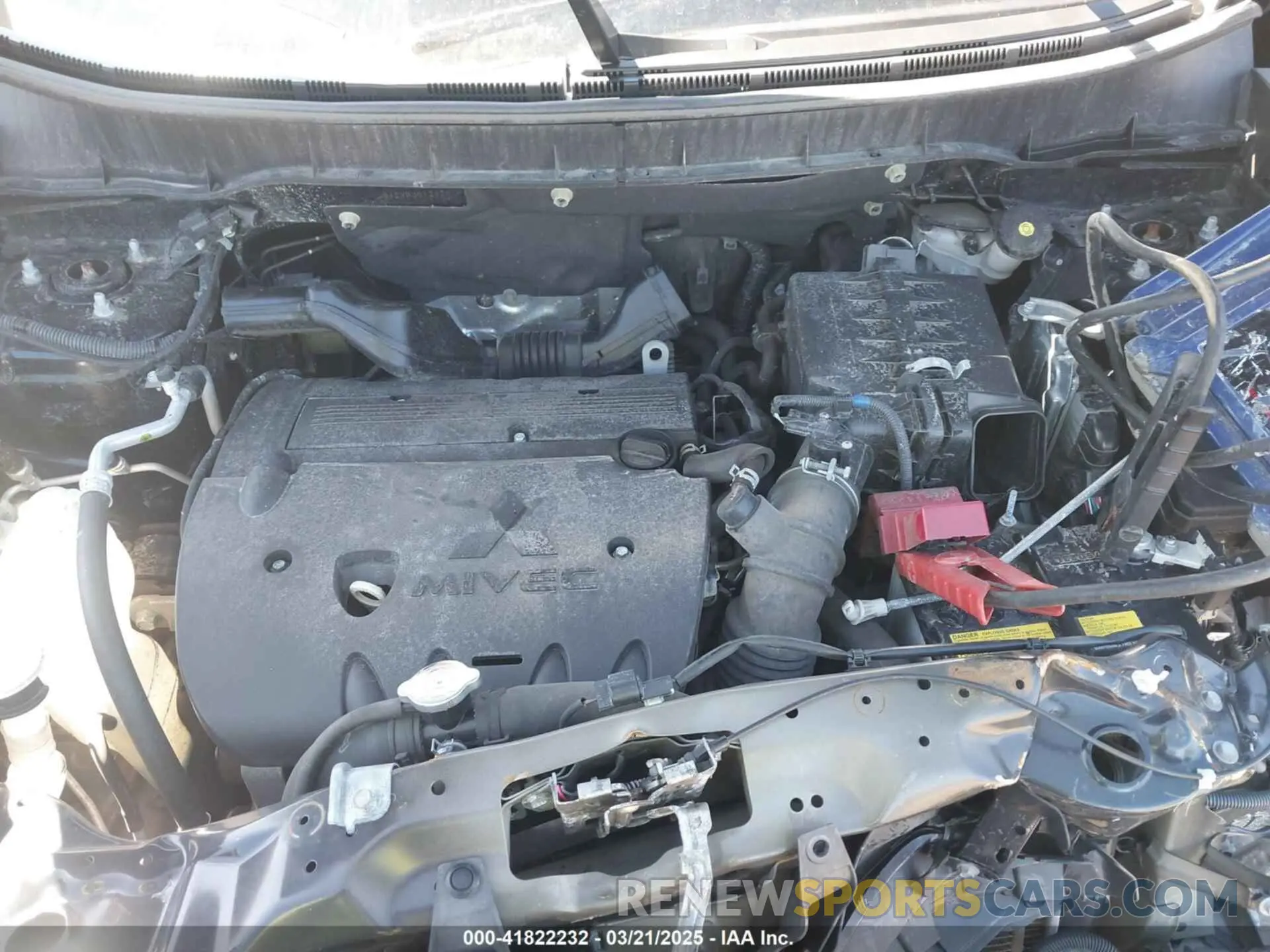 10 Photograph of a damaged car JA4ARUAU0NU012470 MITSUBISHI OUTLANDER SPORT 2022