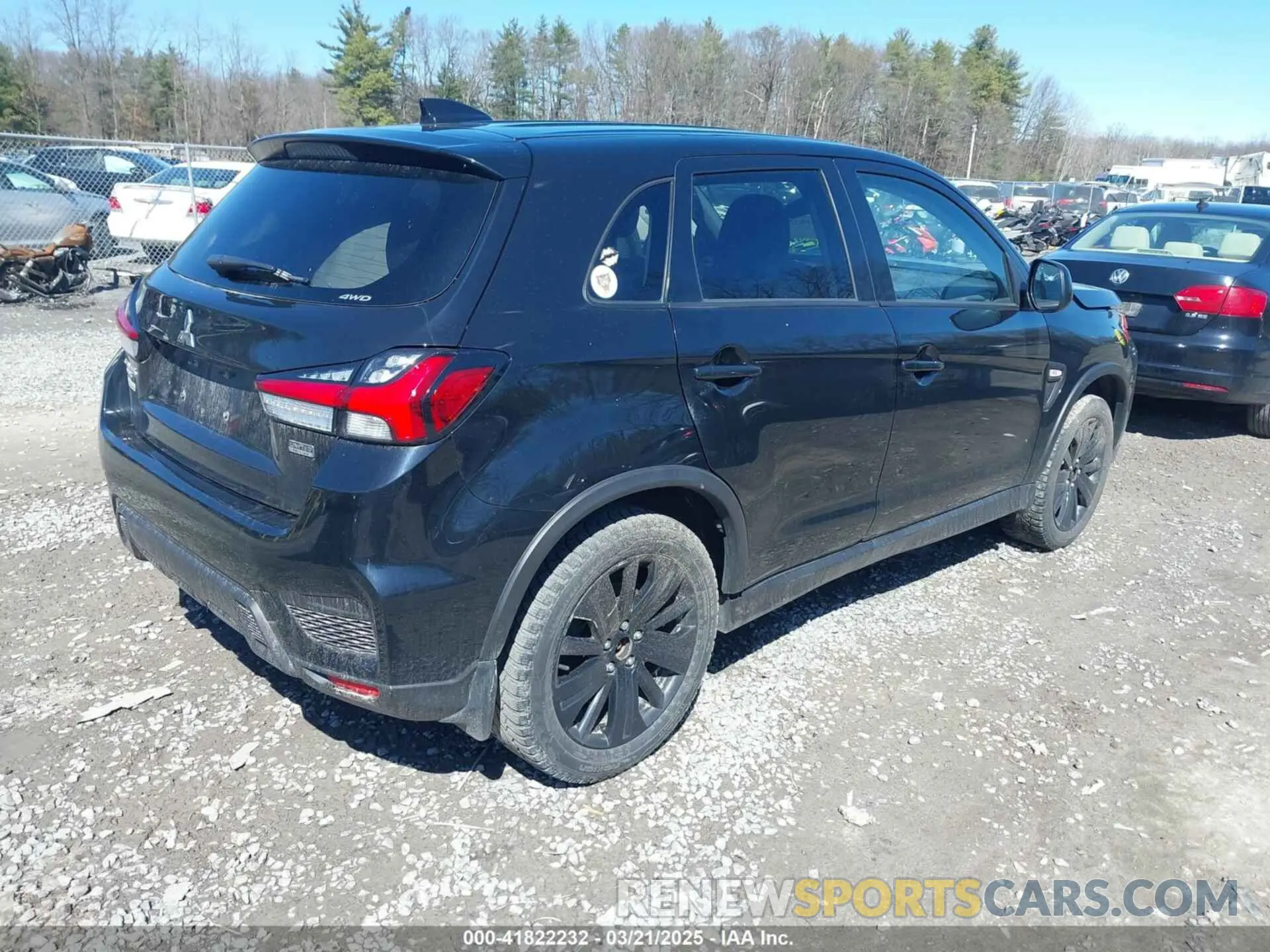 4 Photograph of a damaged car JA4ARUAU0NU012470 MITSUBISHI OUTLANDER SPORT 2022