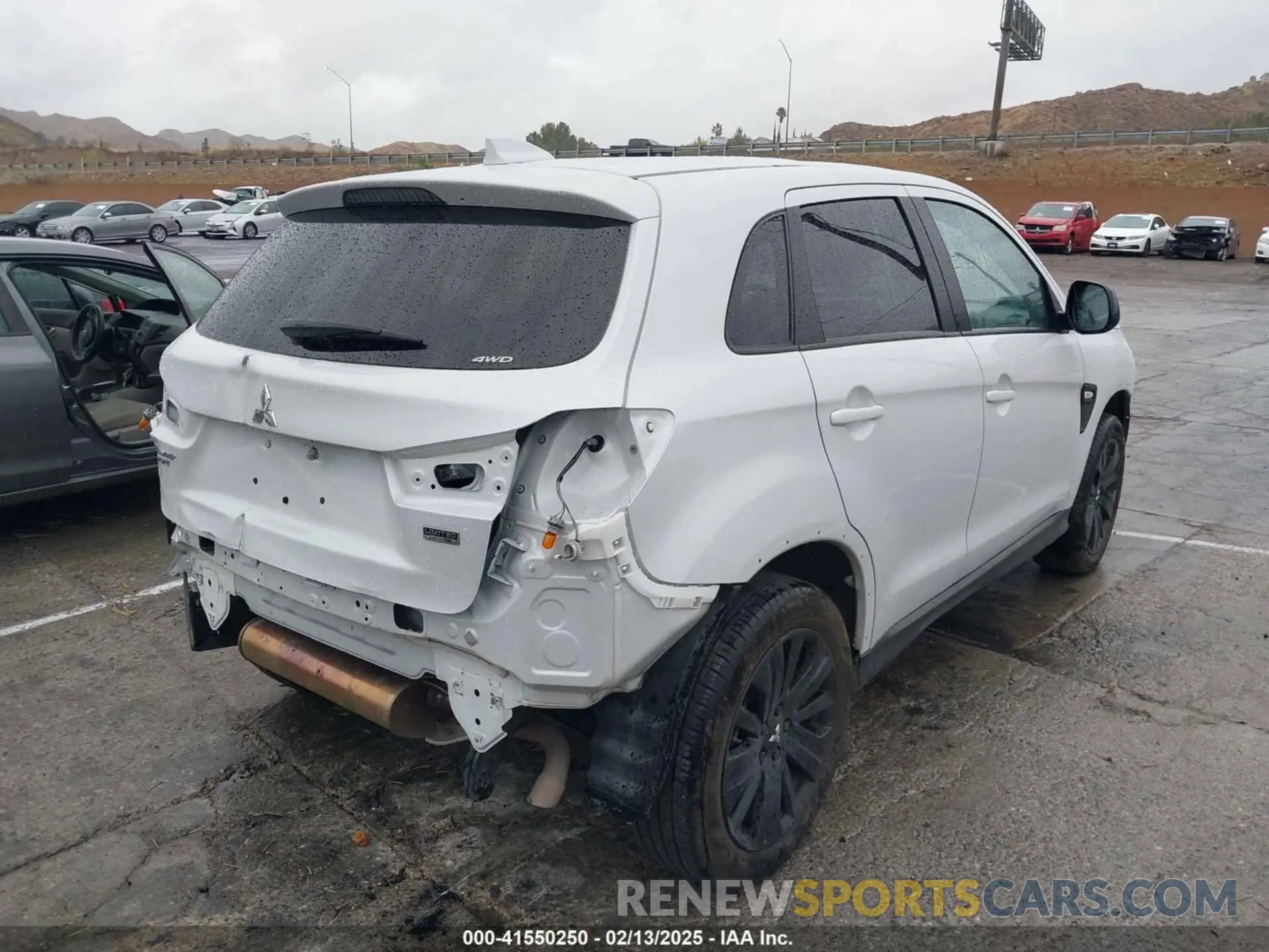 4 Photograph of a damaged car JA4ARUAU9PU014995 MITSUBISHI OUTLANDER SPORT 2023