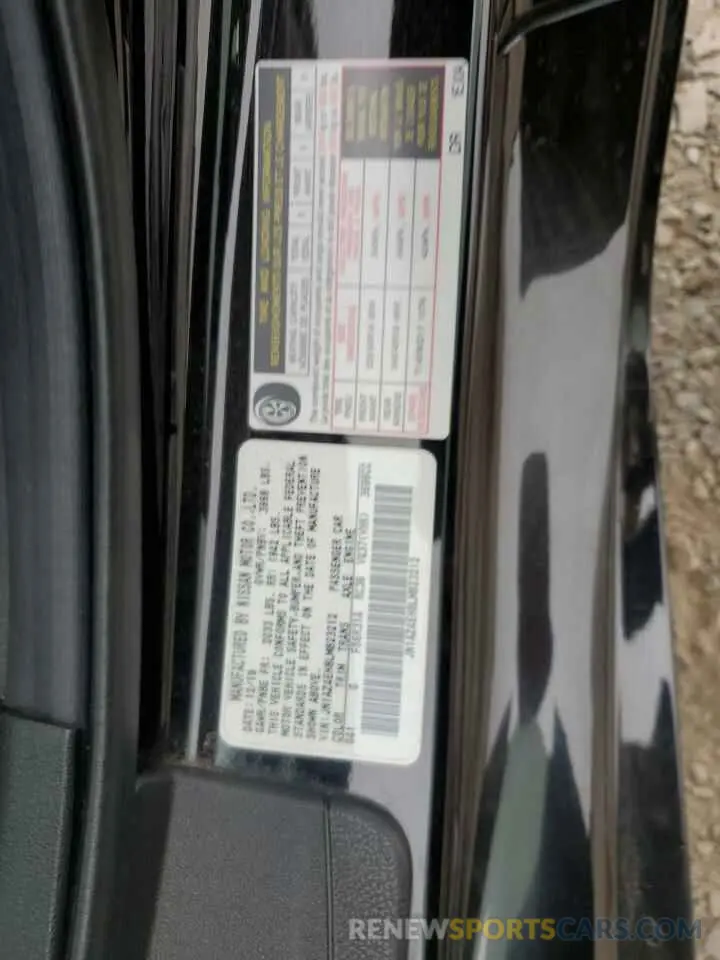 12 Photograph of a damaged car JN1AZ4EH8LM823212 NISSAN 370Z 2020