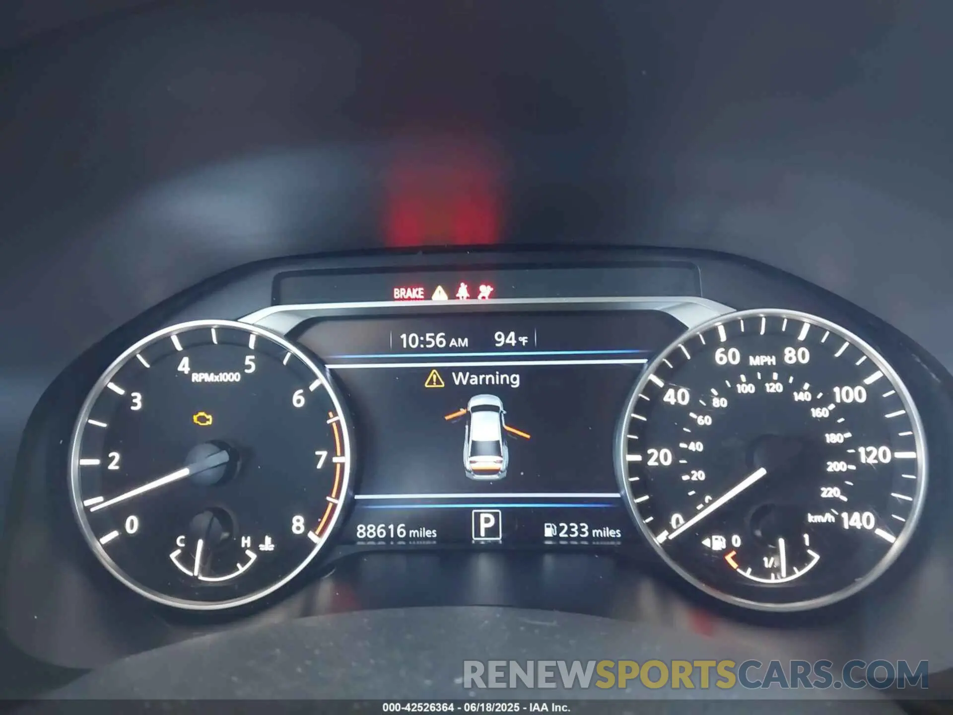 7 Photograph of a damaged car 1N4BL4DV5KC134636 NISSAN ALTIMA 2019