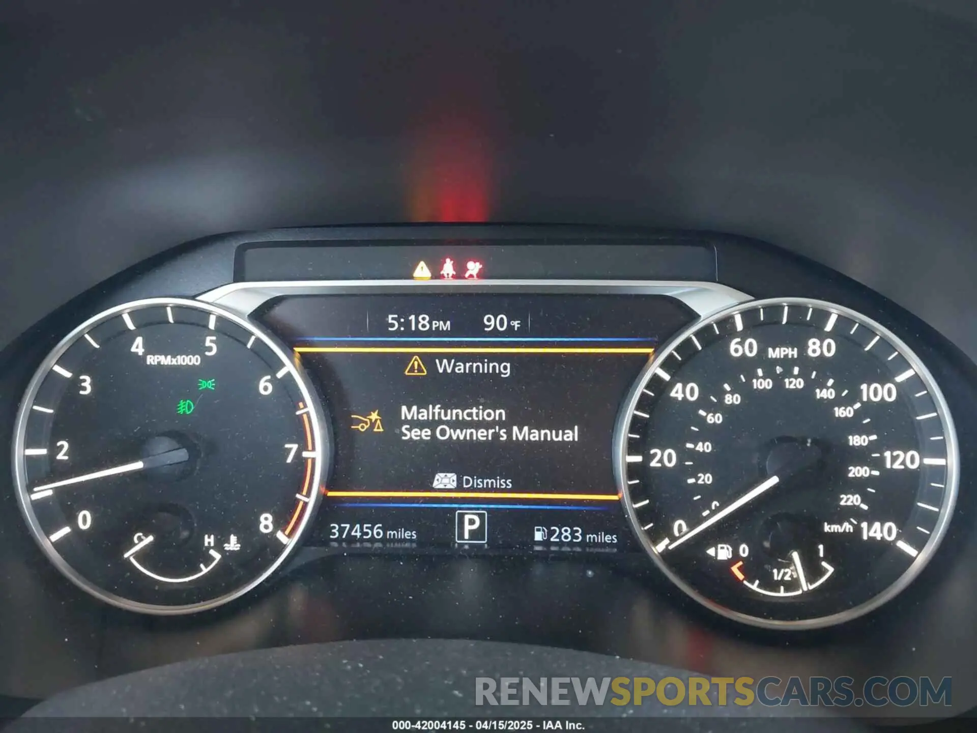 7 Photograph of a damaged car 1N4BL4DV6KC183408 NISSAN ALTIMA 2019