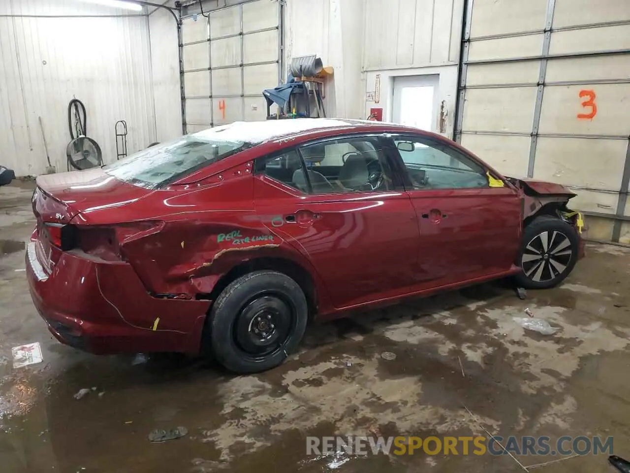3 Photograph of a damaged car 1N4BL4DW4KN304014 NISSAN ALTIMA 2019