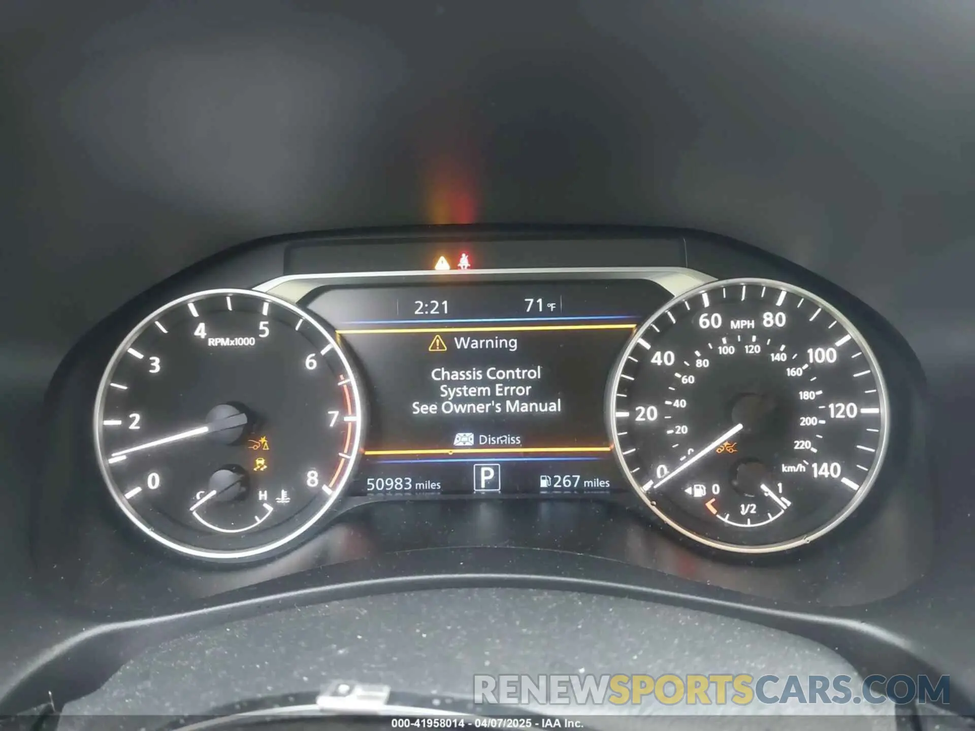 7 Photograph of a damaged car 1N4BL4EW3KN312958 NISSAN ALTIMA 2019