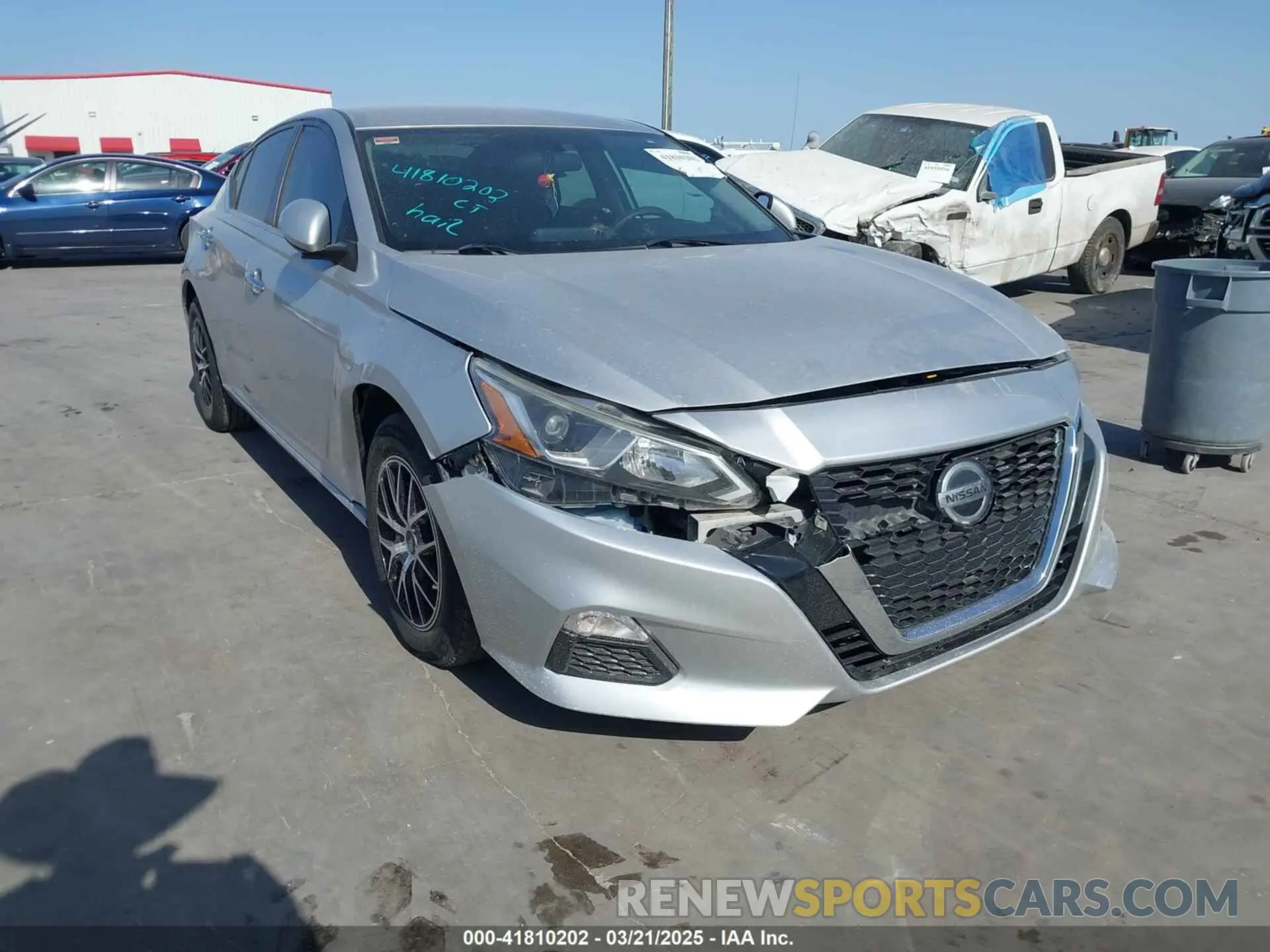 1 Photograph of a damaged car 1N4BL4BV3LC150998 NISSAN ALTIMA 2020