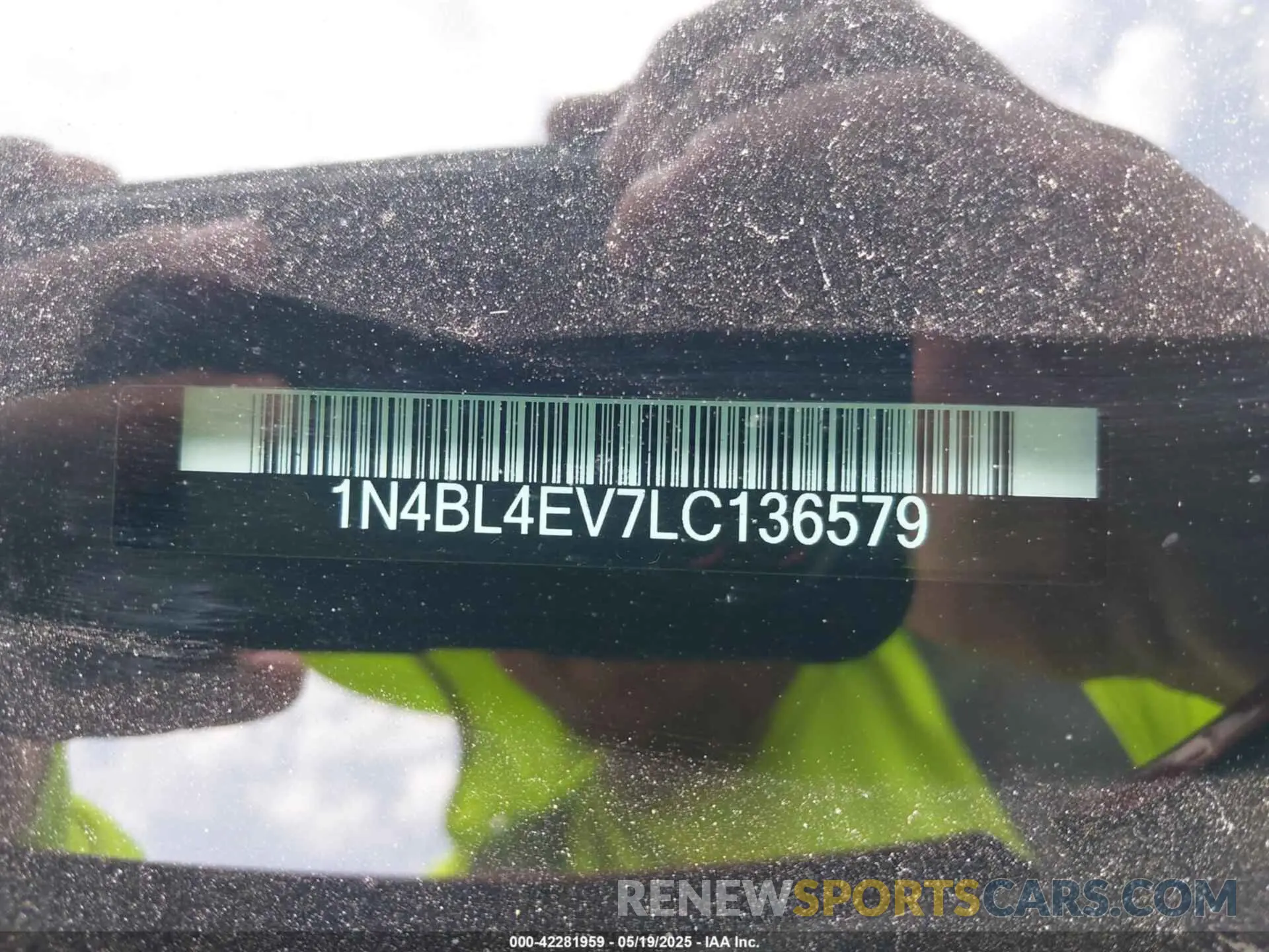 9 Photograph of a damaged car 1N4BL4EV7LC136579 NISSAN ALTIMA 2020