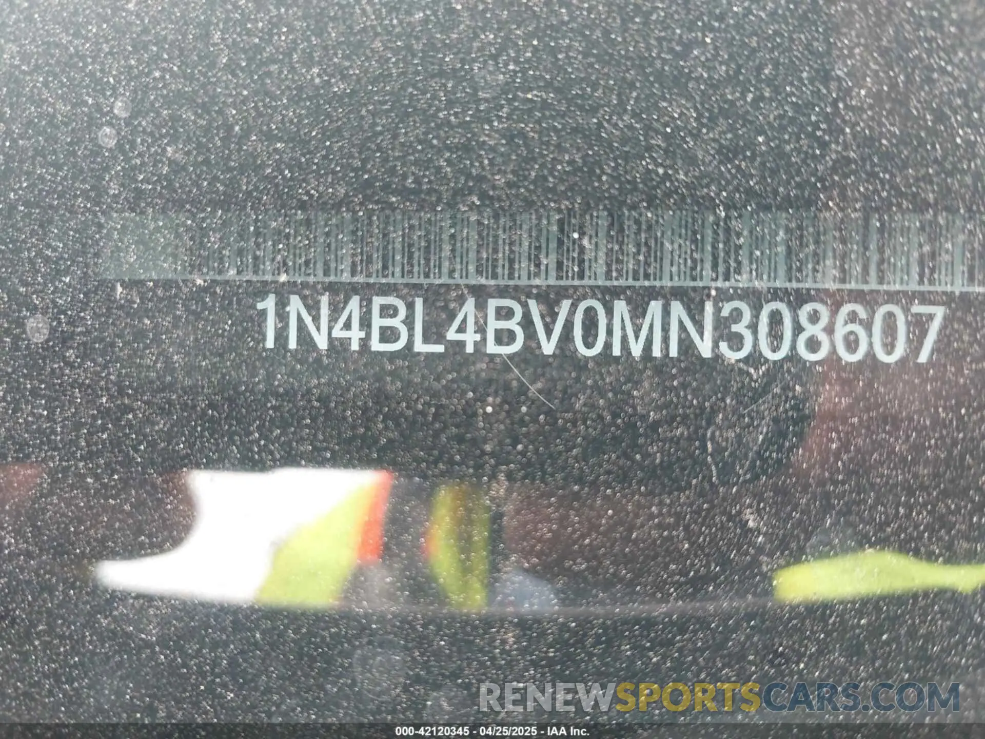 9 Фотография поврежденного автомобиля 1N4BL4BV0MN308607 NISSAN ALTIMA 2021