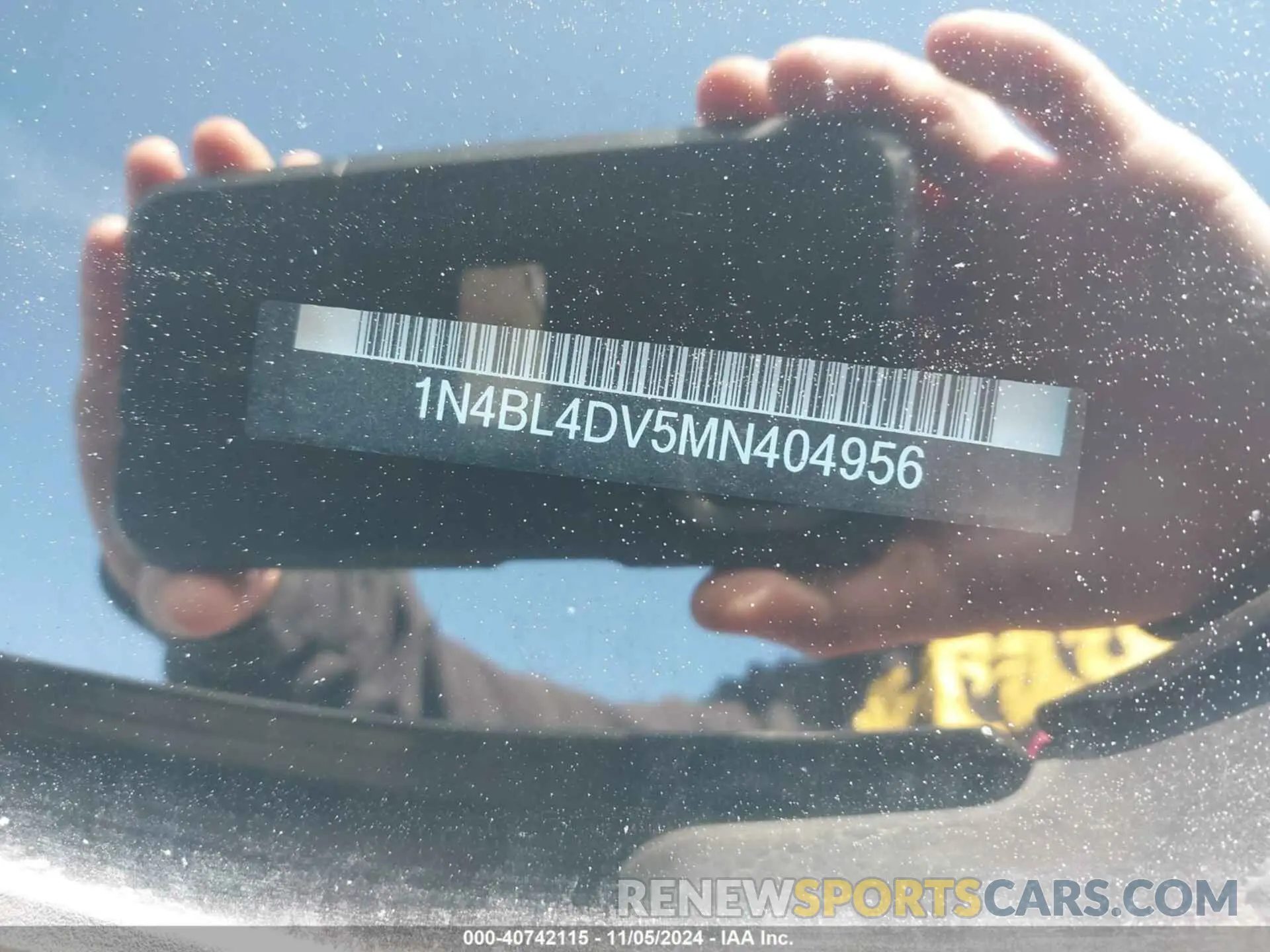 9 Photograph of a damaged car 1N4BL4DV5MN404956 NISSAN ALTIMA 2021