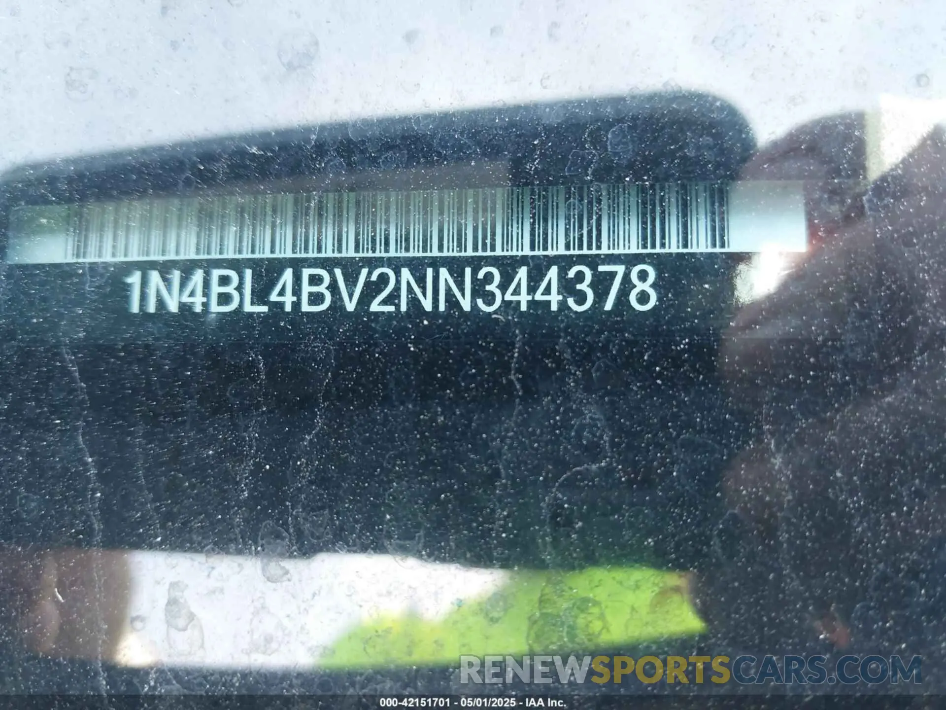 9 Photograph of a damaged car 1N4BL4BV2NN344378 NISSAN ALTIMA 2022
