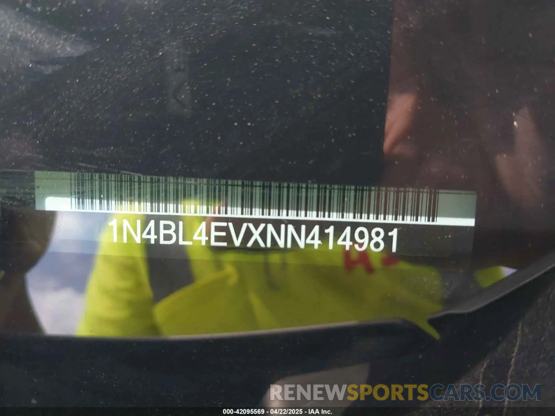 9 Фотография поврежденного автомобиля 1N4BL4EVXNN414981 NISSAN ALTIMA 2022